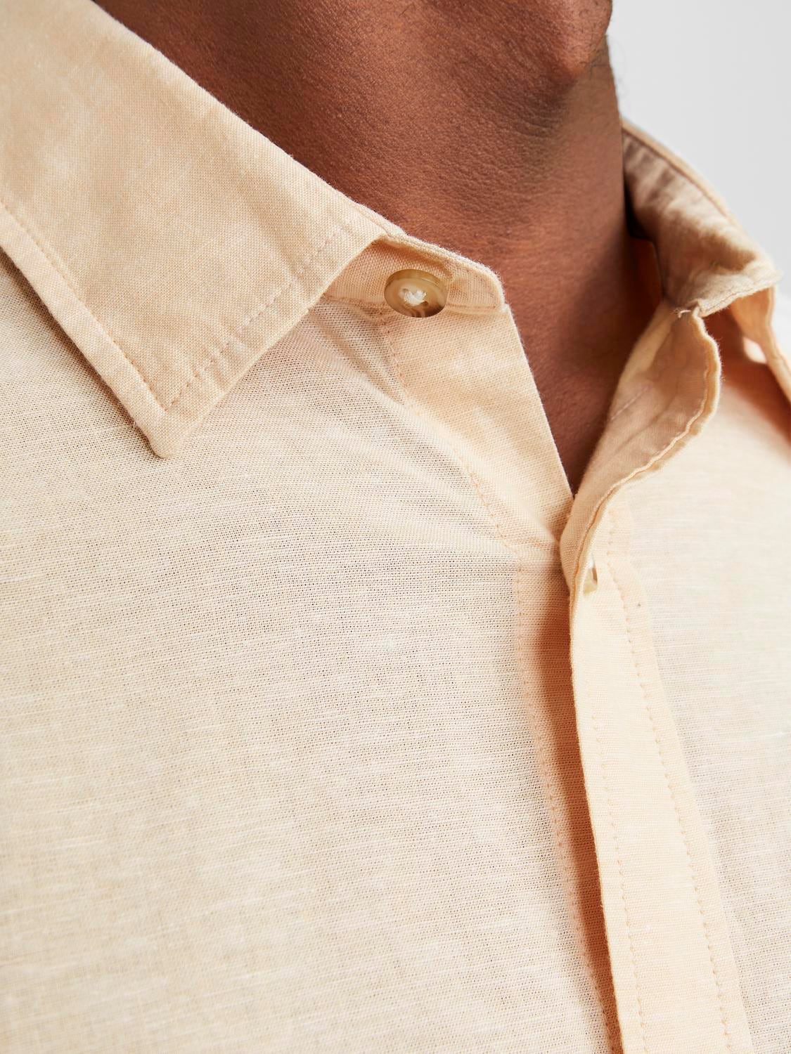 Jack & Jones Langarmhemd »JJESUMMER LINEN BLEND SHIRT LS SN«