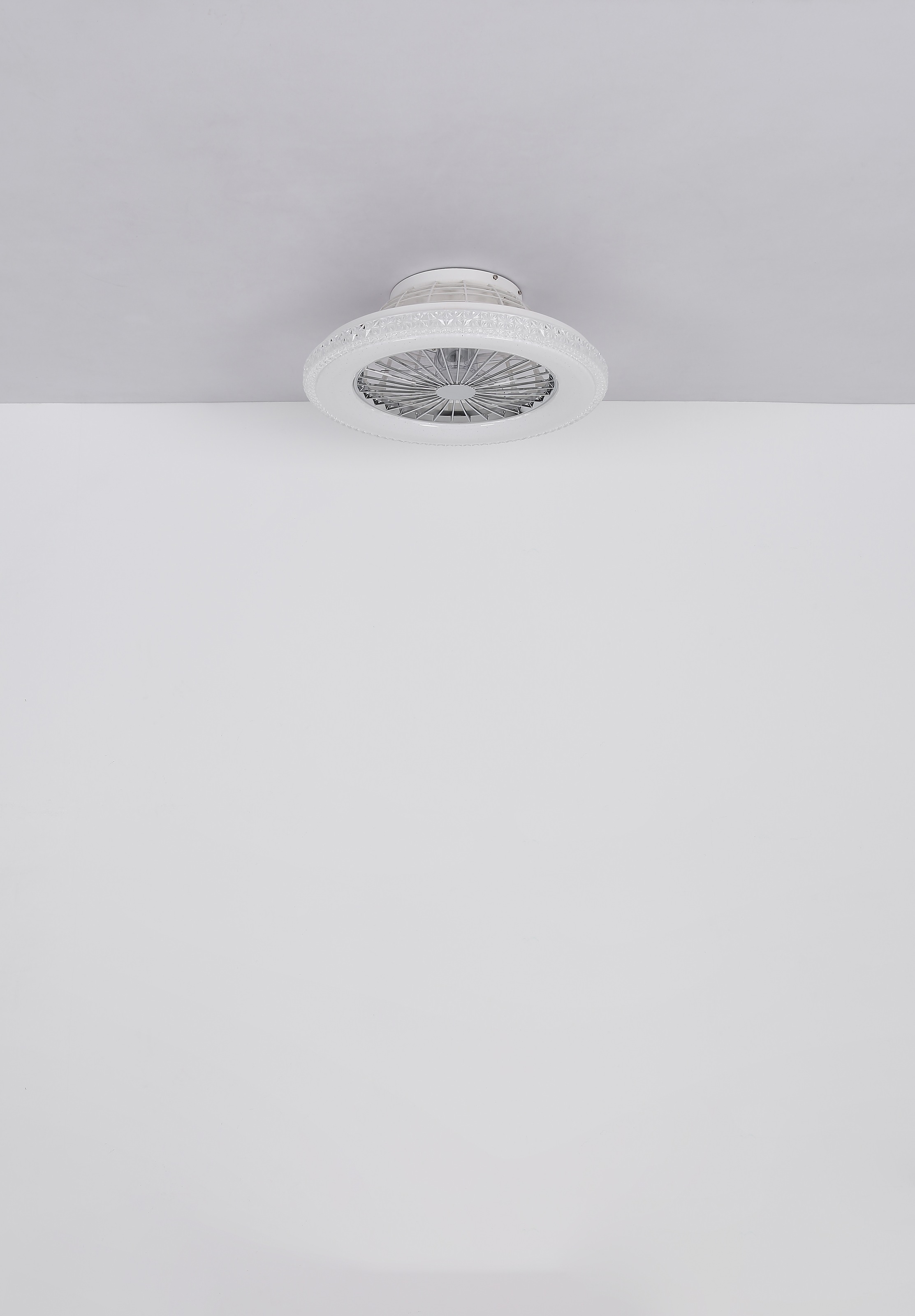 GLOBO LIGHTING Deckenleuchte »CORUSSO«, Leuchtmittel LED-Modul | LED fest integriert, Ventilator /Schlafzimmer / Wohnbereich /Arbeitszimmer / verchromt rund
