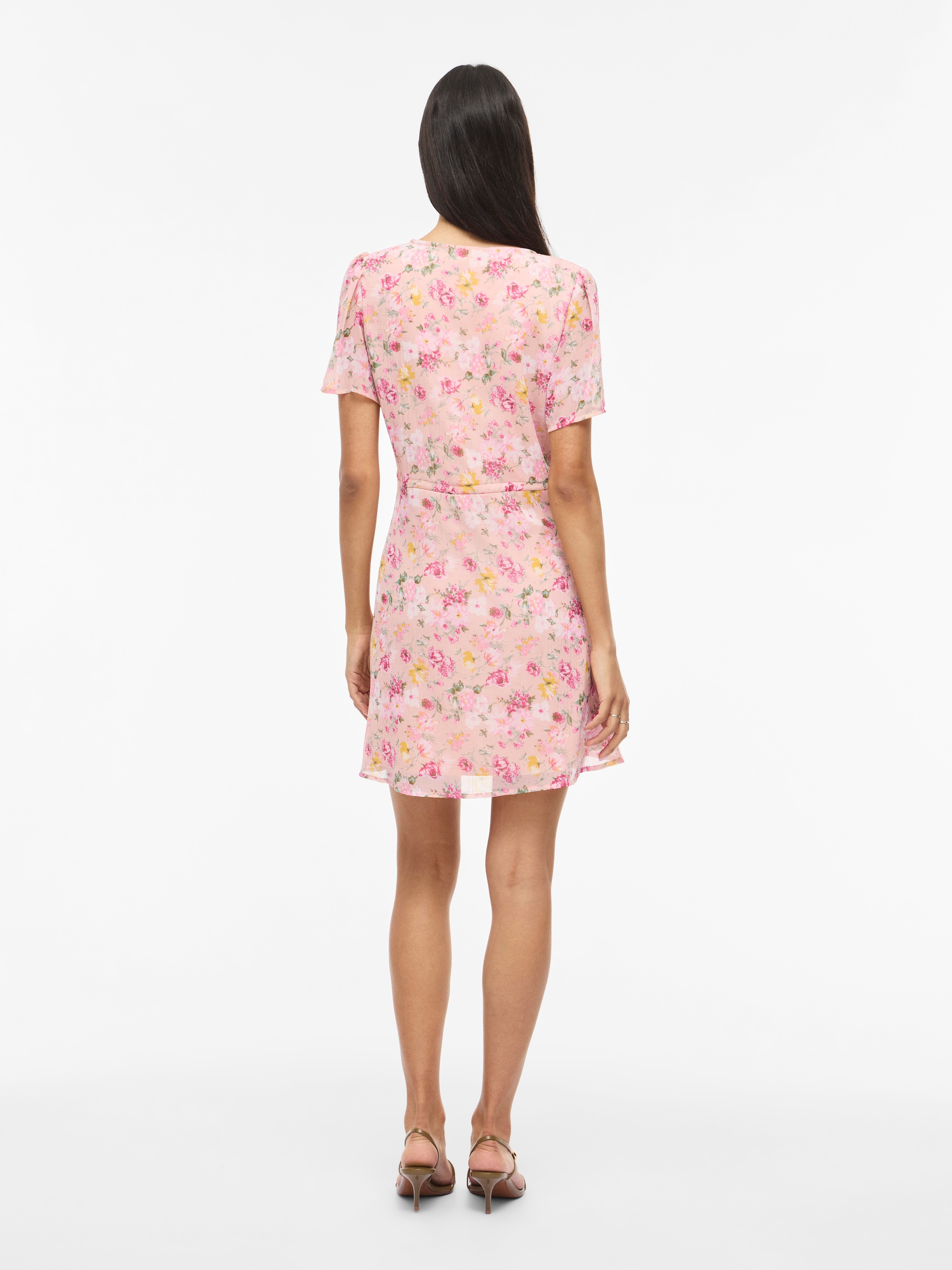 Vila Minikleid »VIFALIA V-NECK S/S SHORT DRESS- NOOS« Sommerkleid,