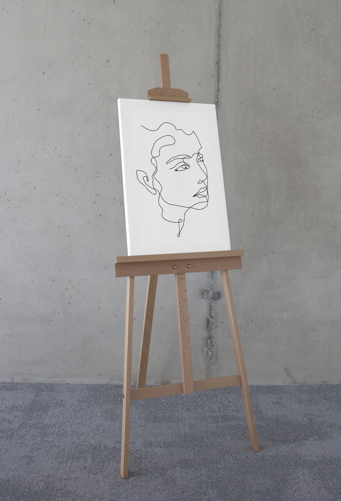 Komar Leinwandbild »Sketch me - Größe 40 x 60 cm«, Natur, (1 St.), Keilrahmenbild mi Echtholzrahmen