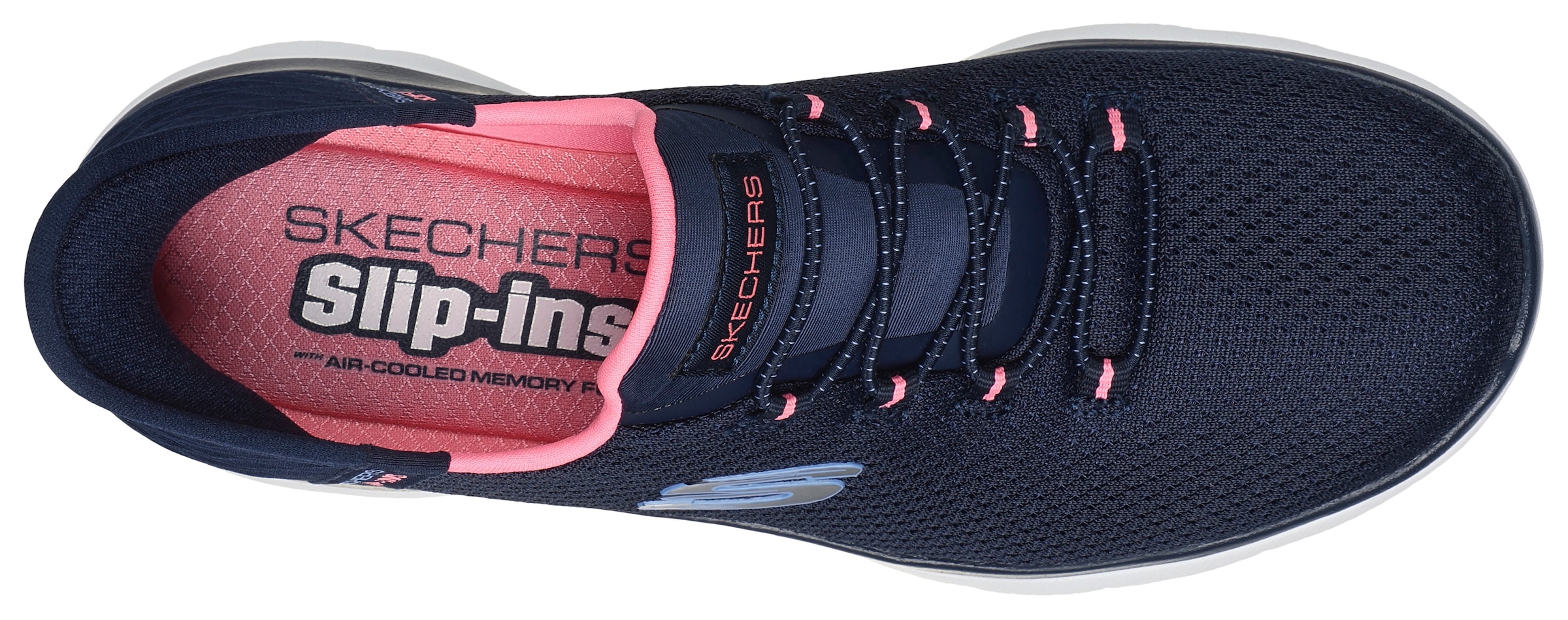 Skechers Slip-On Sneaker »SUMMITS-DIAMOND DREAM«, Schlupfschuh, Freizeitschuh mit praktischer Slip-Ins Funktion