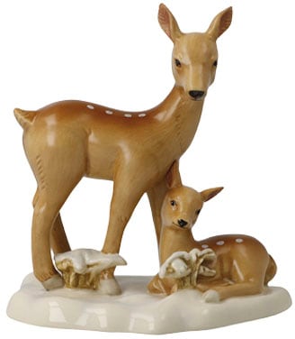 Goebel Weihnachtsfigur "Tierfigur - Rehe im Schnee, Höhe ca. 14 cm", Sammle günstig online kaufen