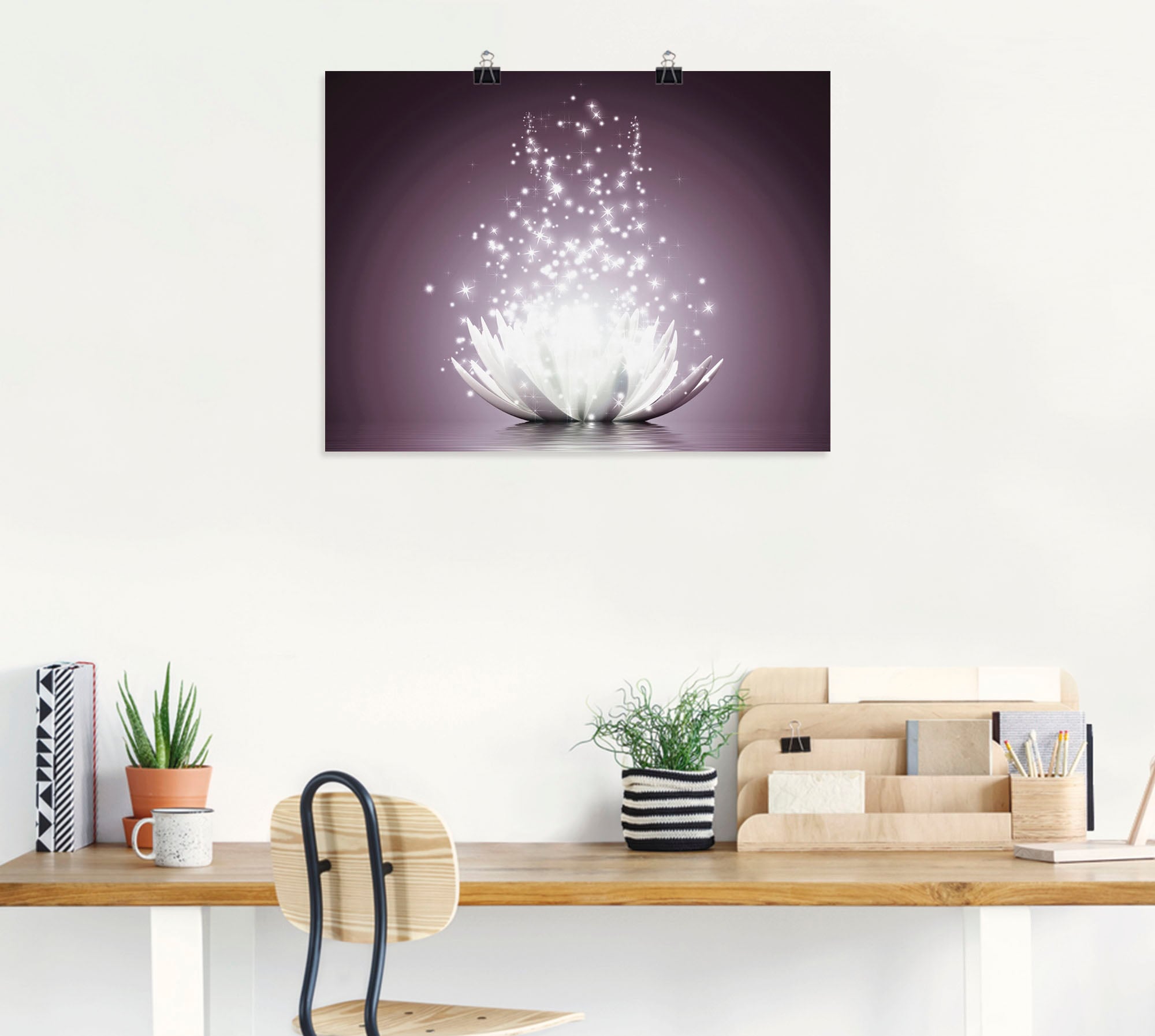 Artland Wandbild »Magie der Lotus-Blume« 1 Stk. tlg. als Leinwandbild, Post günstig online kaufen