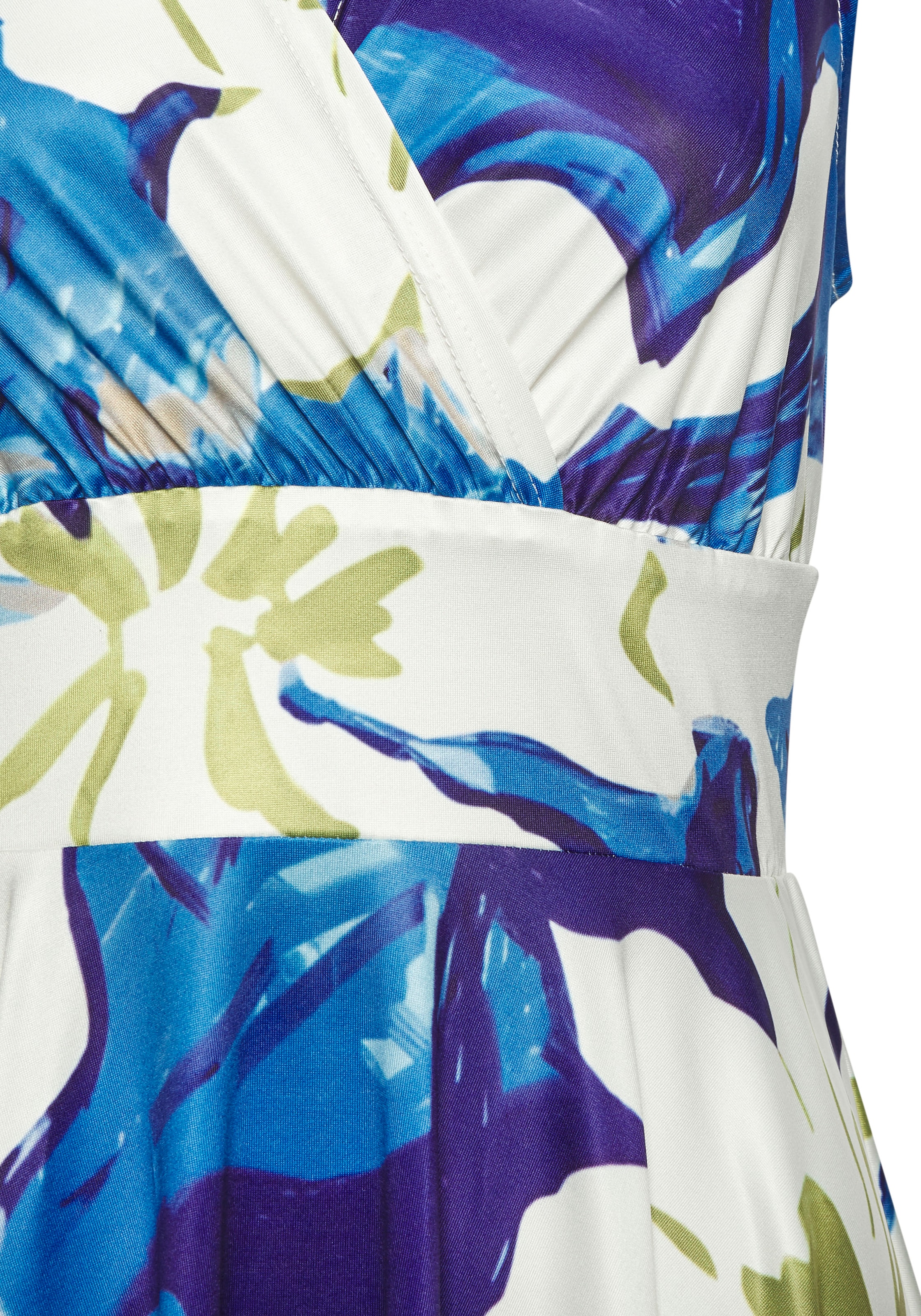 Vivance Jerseykleid in Wickeloptik, tailliertes Minikleid, Sommerkleid