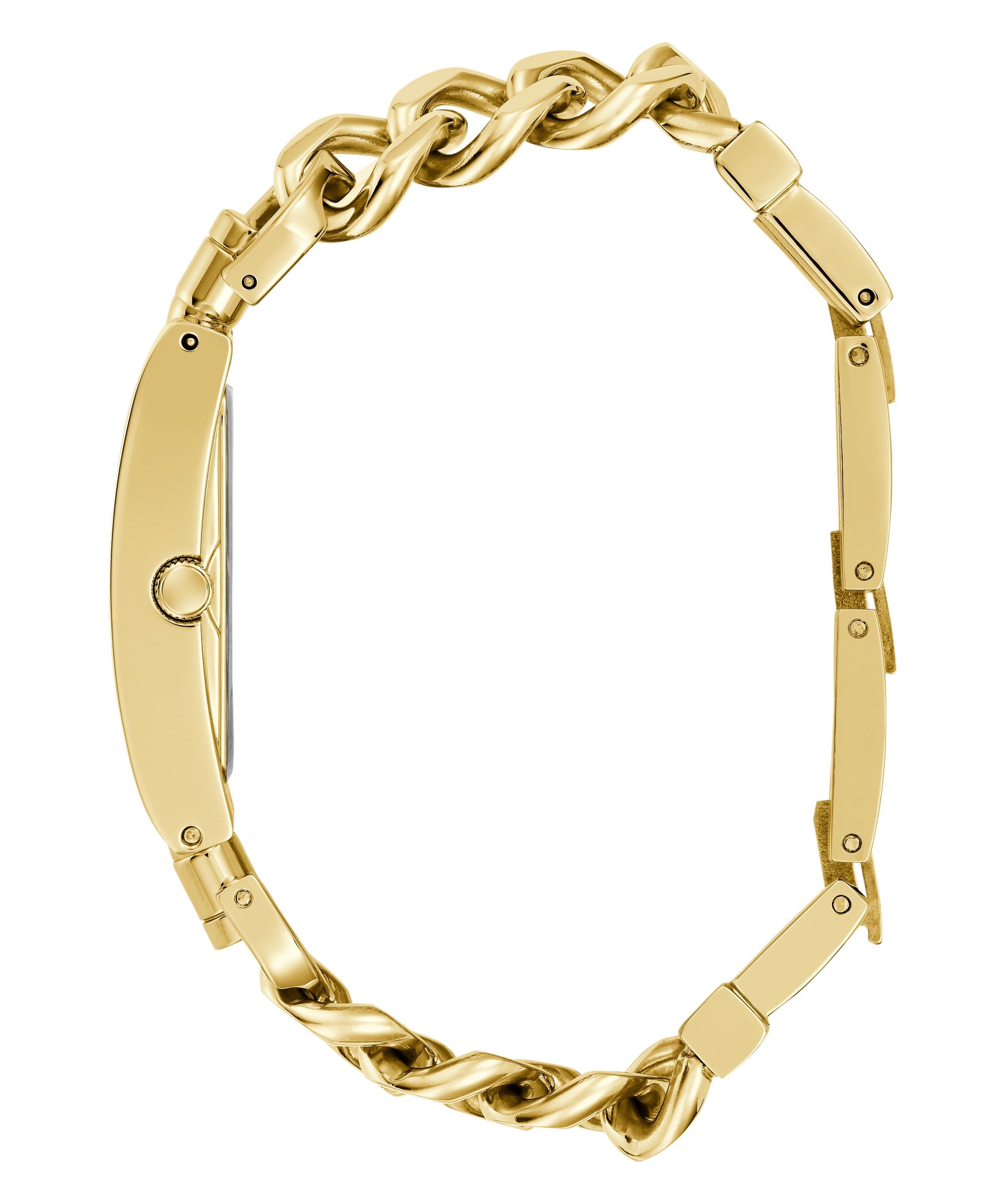 Guess Quarzuhr »Guess HEAVY METAL« Armbanduhr, Damenuhr, Edelstahlarmband, analog