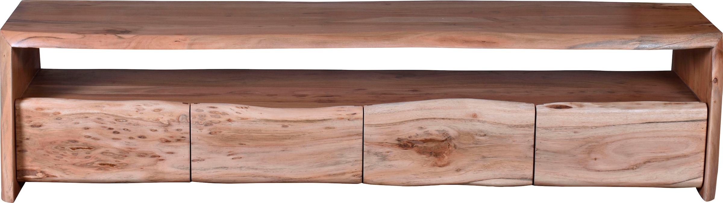 SIT Lowboard »Albero«, massive Akazie mit Baumkante, Breite 190 cm
