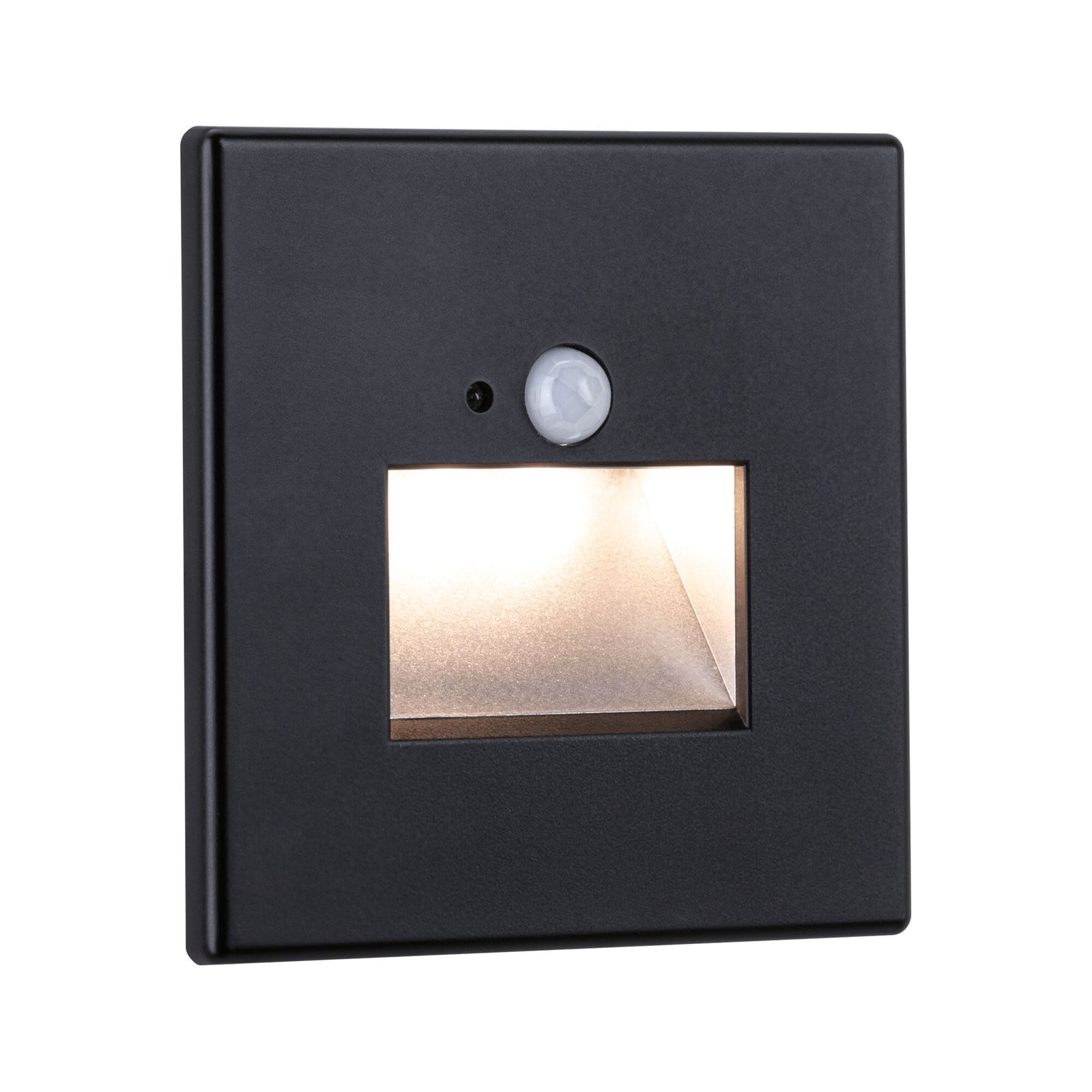 Paulmann LED Einbauleuchte »LED Wandeinbauleuchte Edge Quadro 1,2W 25lm 230V 2700K« 1 Stk. Warmweiß Bewegungsmelder