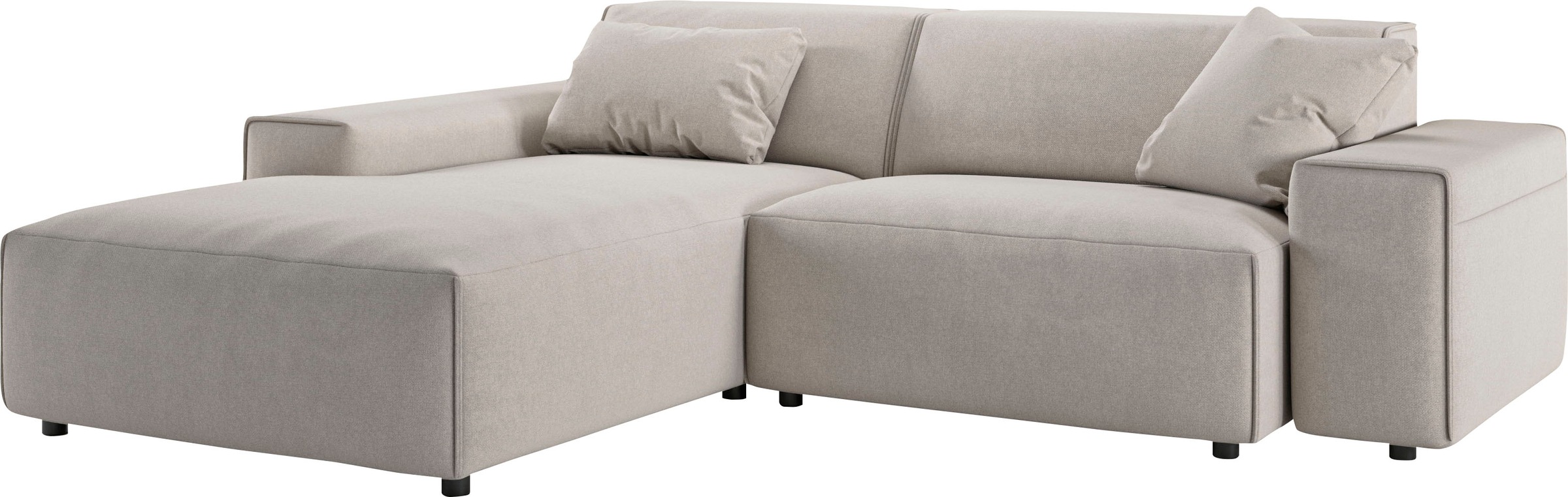 andas Ecksofa »Glimminge L-Form auch in Breitcord, Feincord + Easy care-Bezug,«, Breite 234, Zierkissen