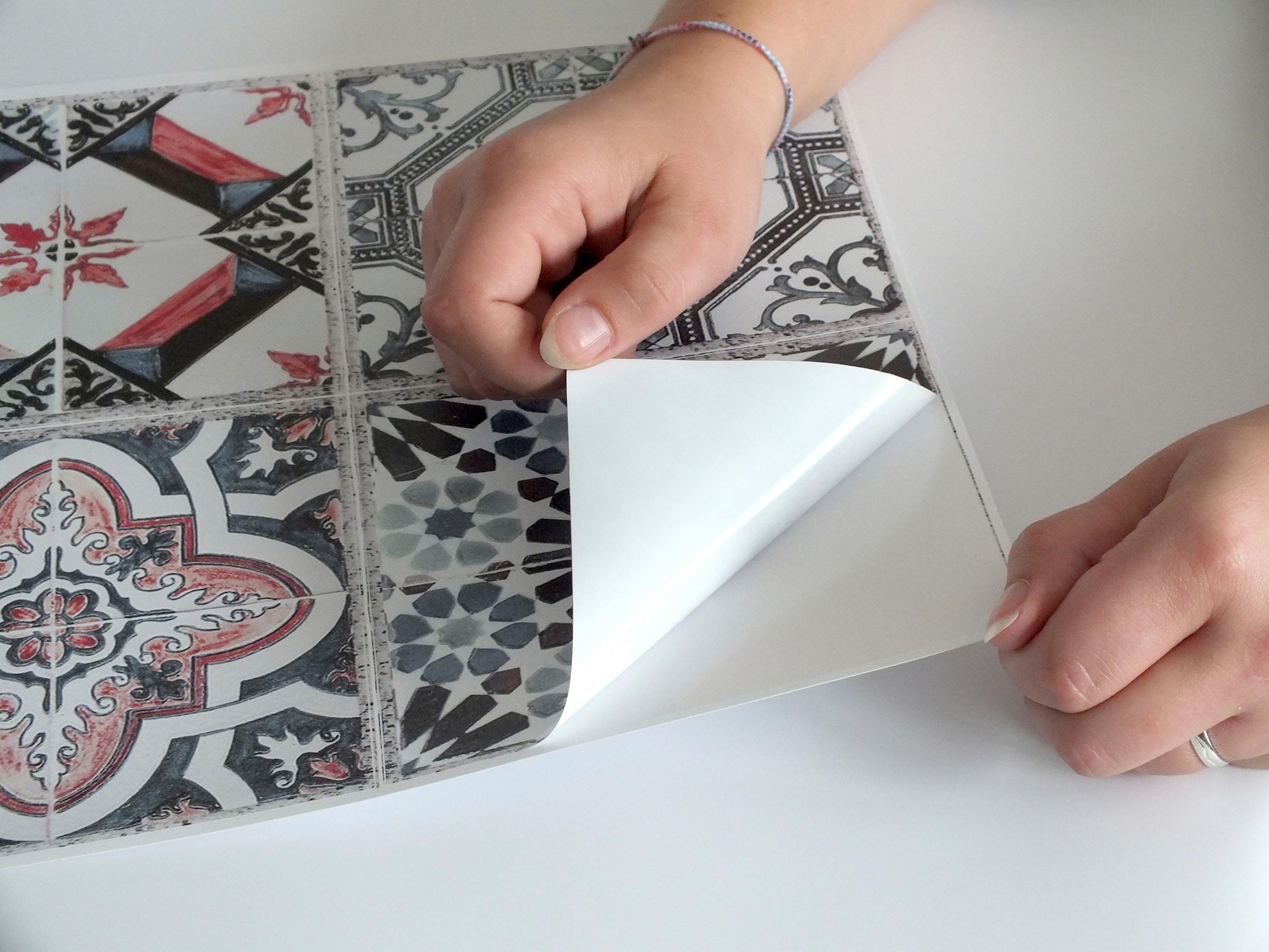 queence Fliesenaufkleber »Mosaik Muster«, Stickerfliesen, selbstklebend, Sticker, 12er Set