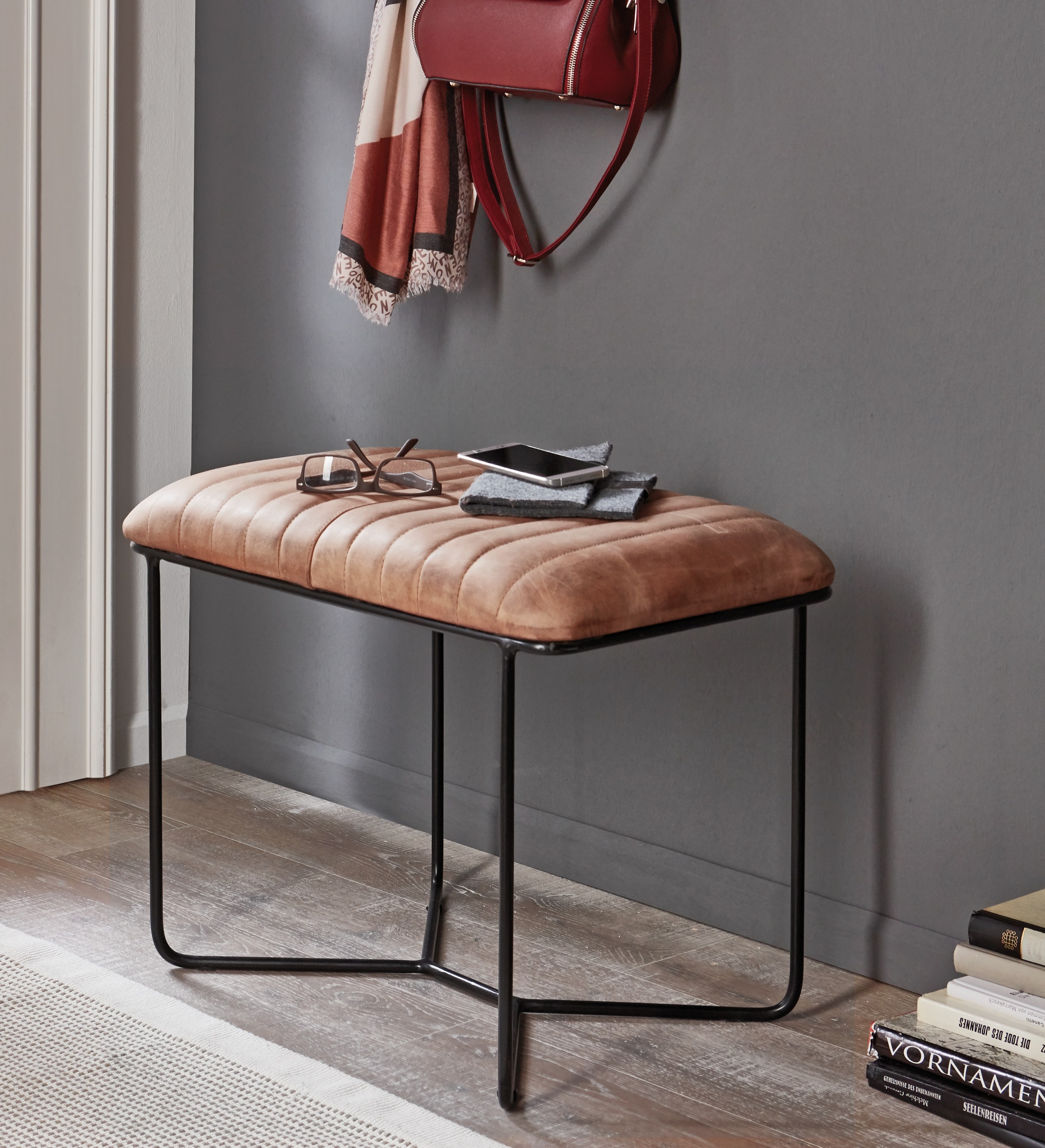 HAKU Sitzhocker schwarz