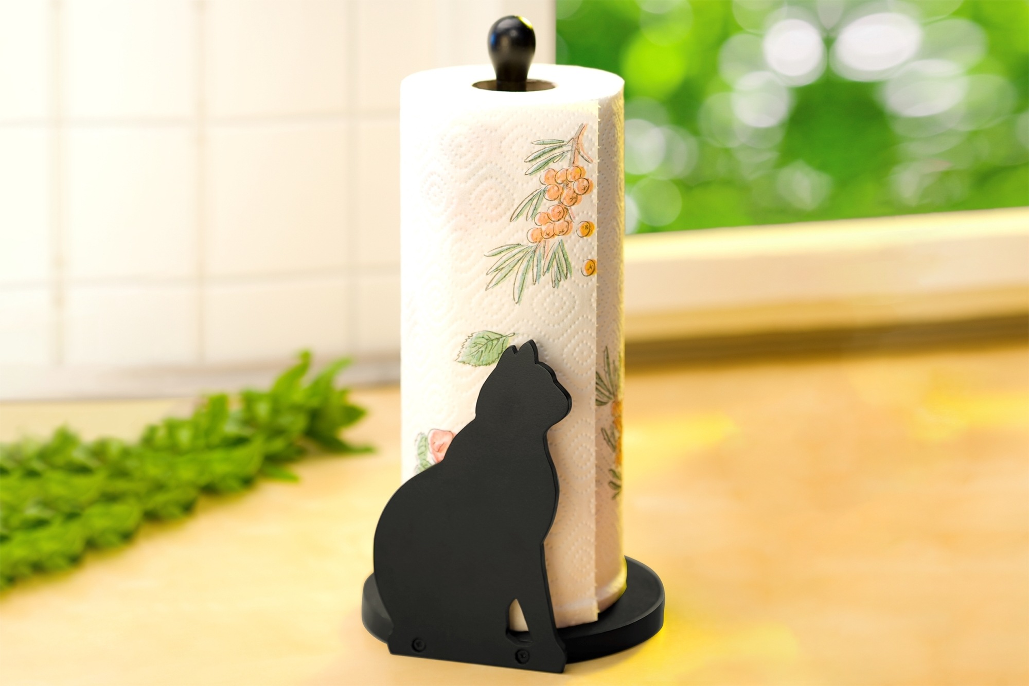 Maximex Küchenrollenhalter »Modell Katze«, Papierrollenhalter, stehend, für günstig online kaufen