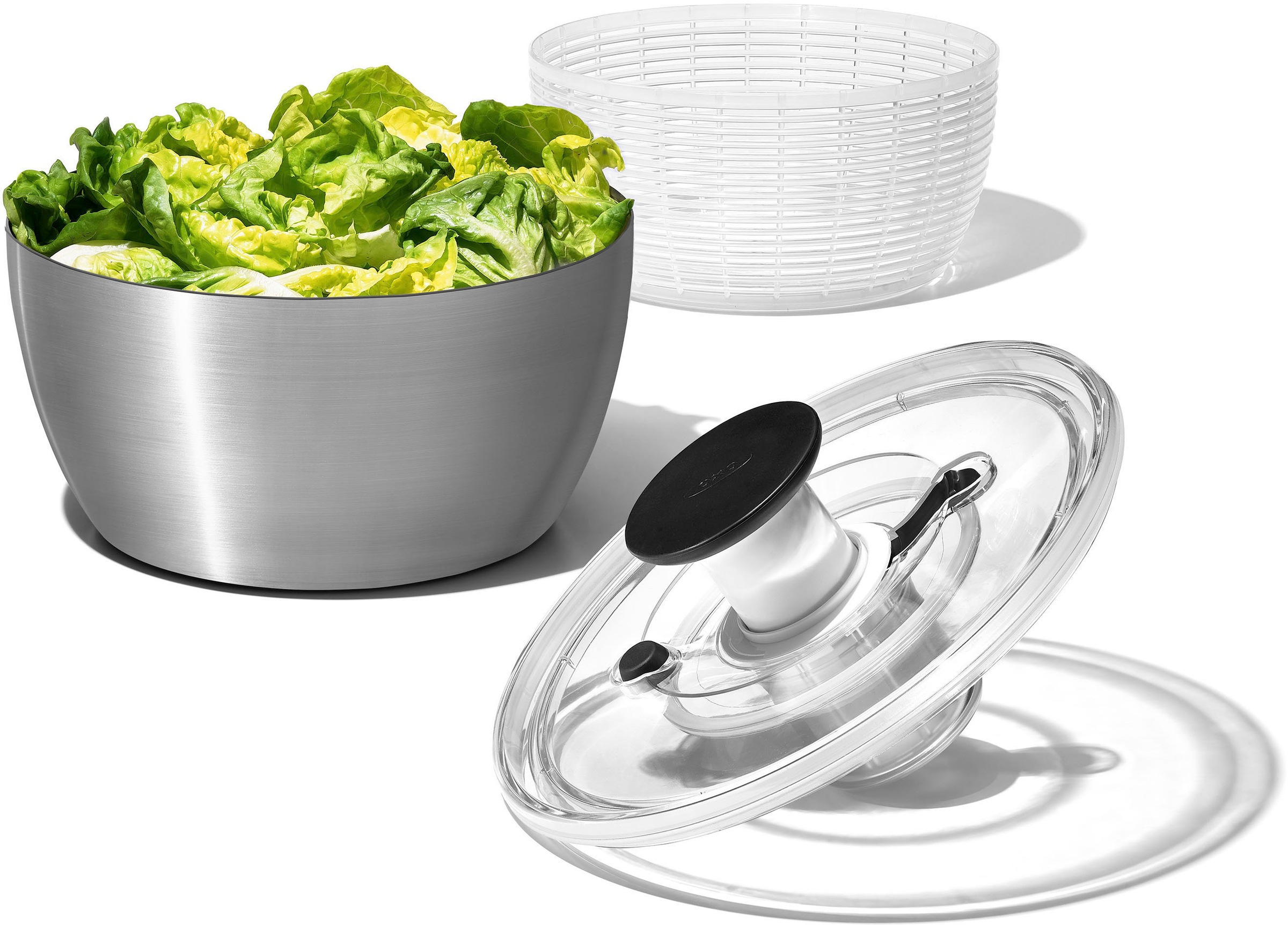 OXO Good Grips Salatschleuder, 6 Liter, Edelstahl günstig online kaufen