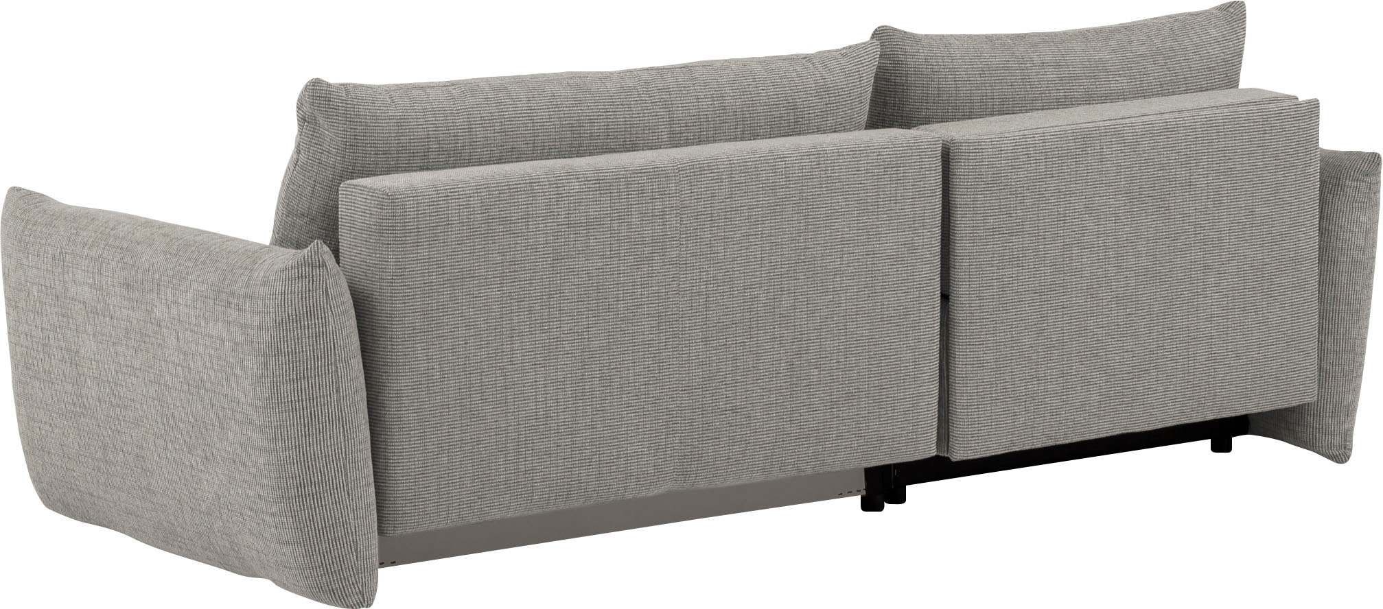 INOSIGN Ecksofa »MAVAS Schlafsofa mit Bettkasten, L-Form,«, ca.257/127cm (Liegefläche 212/145 cm), Cord, Chenille, Struktur