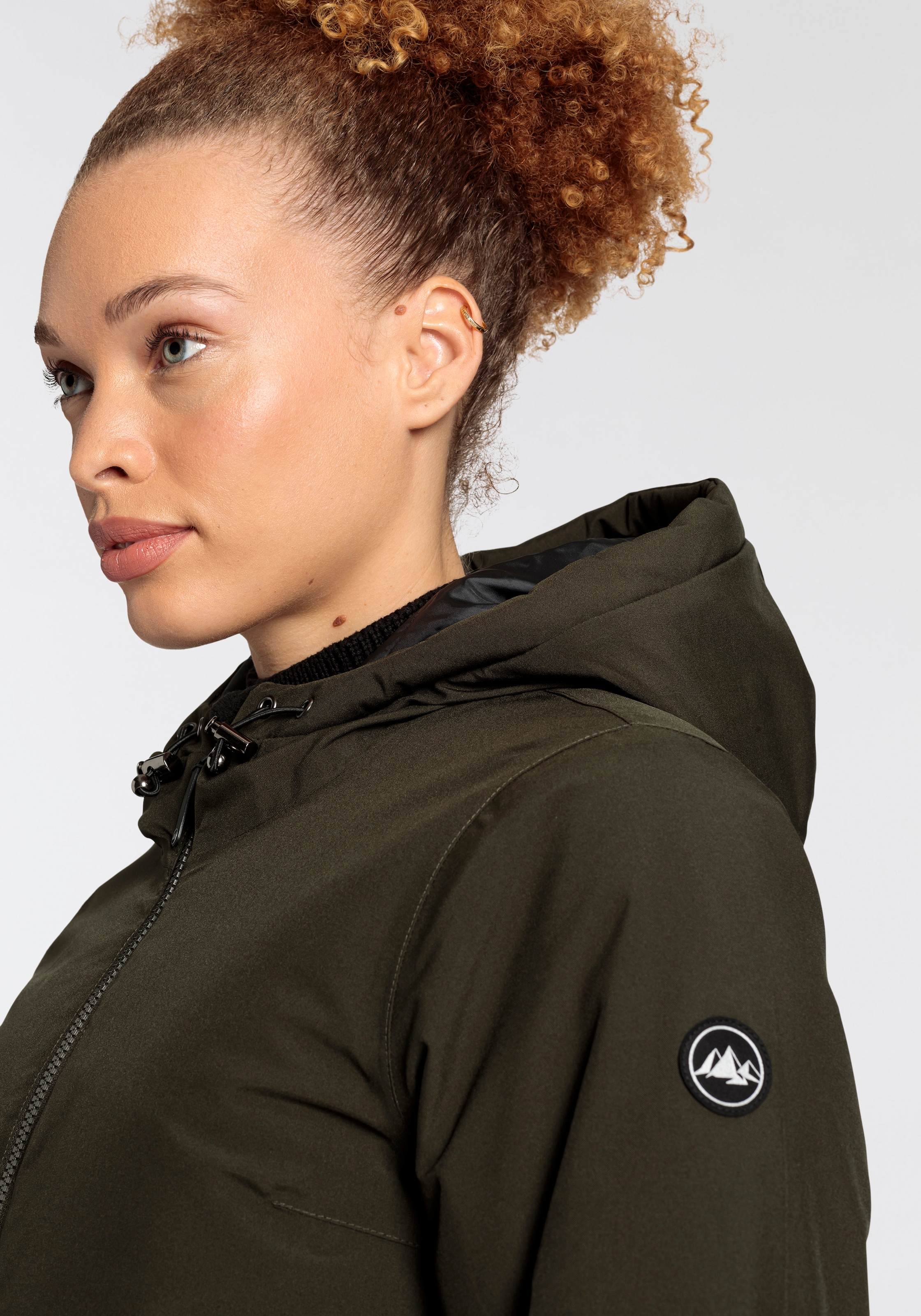 Polarino Funktionsparka mit Kapuze Relaxed Fit, wasserdicht, winddicht, atmungsaktiv