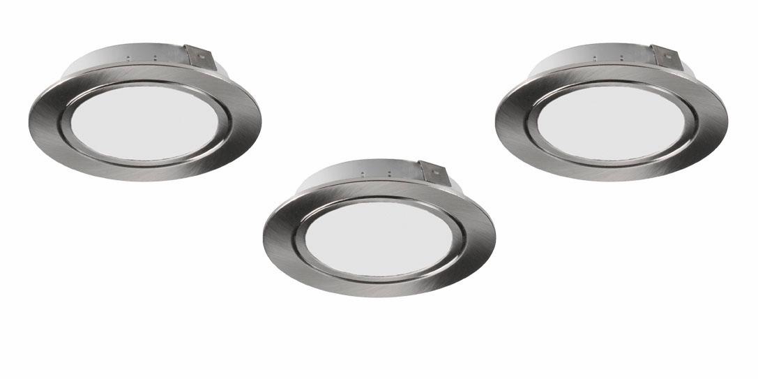 EVOTEC LED Einbaustrahler »CUBIC55«, 3er-Set, Ø 6,5 cm, LED fest integriert günstig online kaufen