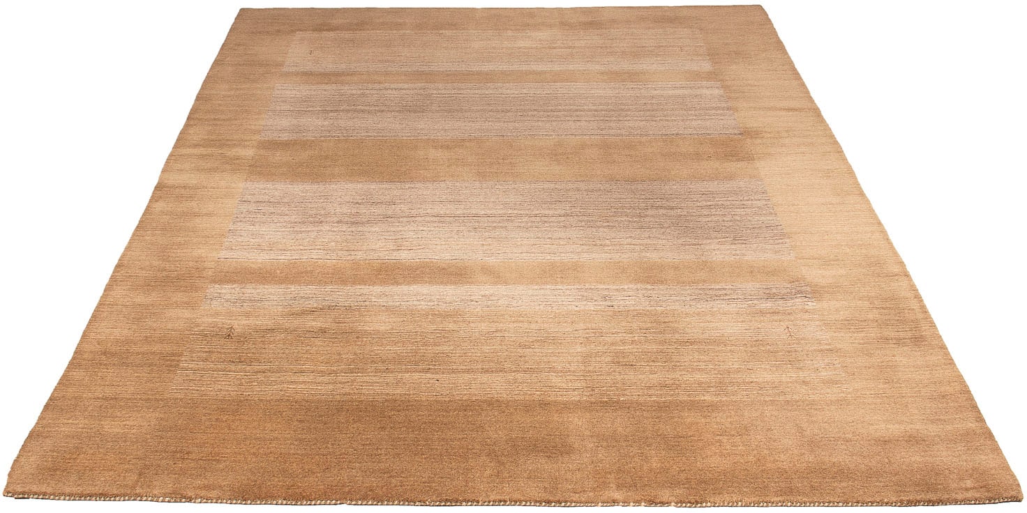 morgenland Wollteppich »Gabbeh - Softy - 296 x 202 cm - braun«, rechteckig, günstig online kaufen