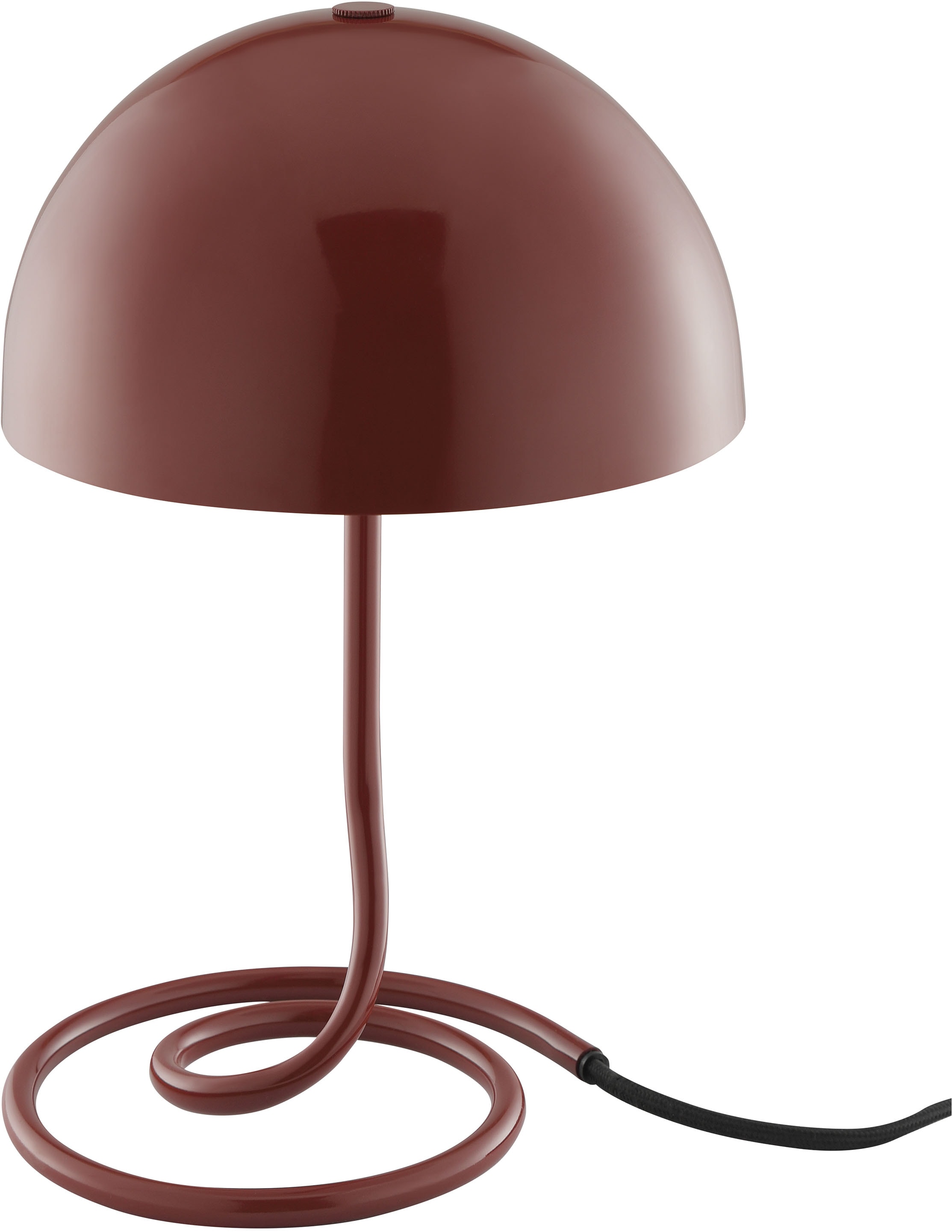 OTTO home Tischleuchte »Charlett«, Leuchtmittel G9 | ohne Leuchtmittel, Ø 20 cm, Höhe 31 cm, Metall, mit Spiralfuß