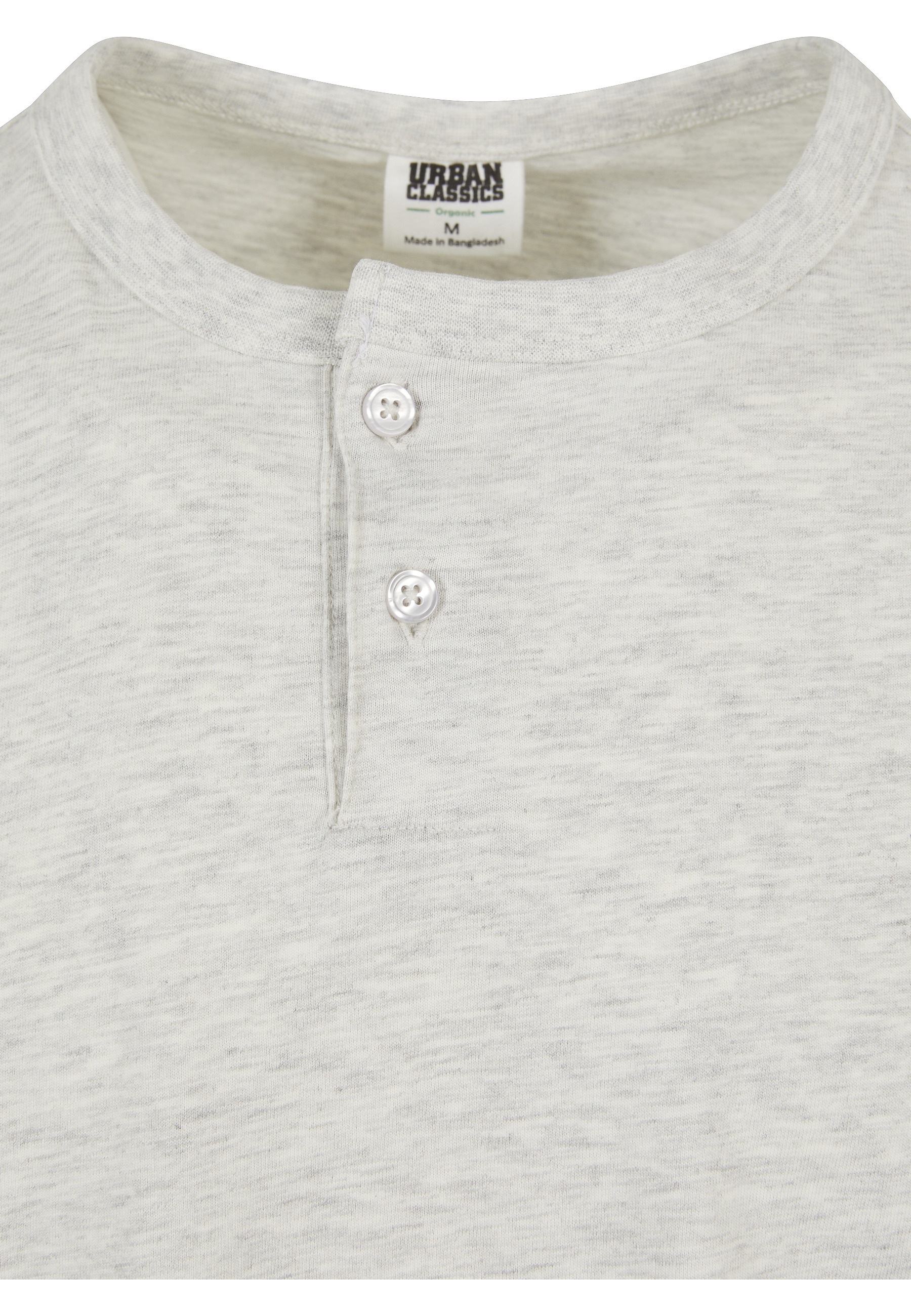 URBAN CLASSICS Longsleeve »Urban Classics Herren Organic Oversized Henley Longsleeve« 1 Stk.