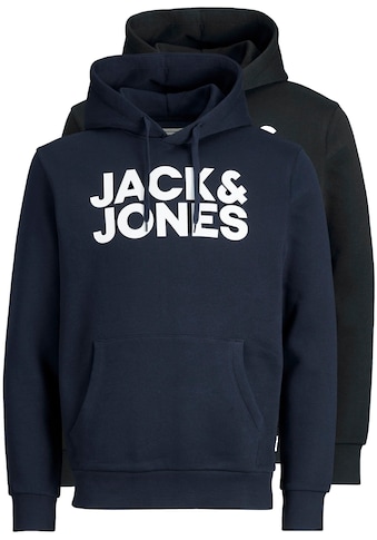 Jack & Jones Kapuzensweatshirt »CORP LOGO SWEAT HOOD«, (Packung, 2 tlg., 2er-Pack) kaufen