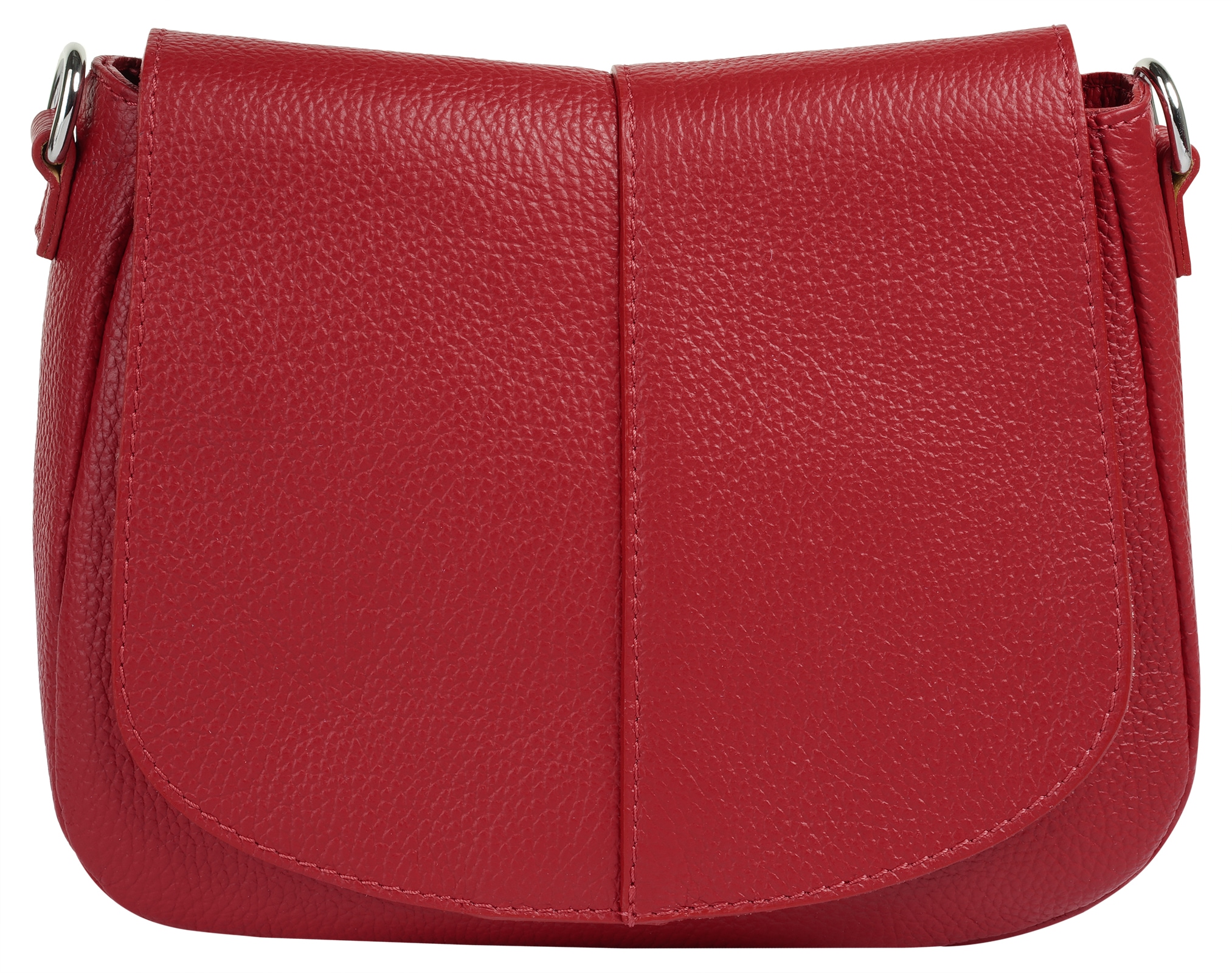Cluty Umhängetasche, echt Leder, Made in Italy