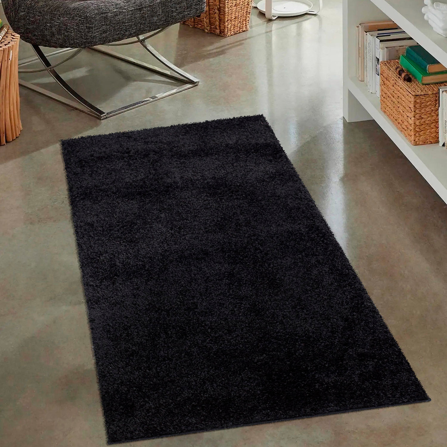 Carpet City Hochflor-Teppich »City Shaggy«, rechteckig, 30 mm Höhe, Auch als Läufer, Langflor, Uni, Shaggy, flauschig-weich