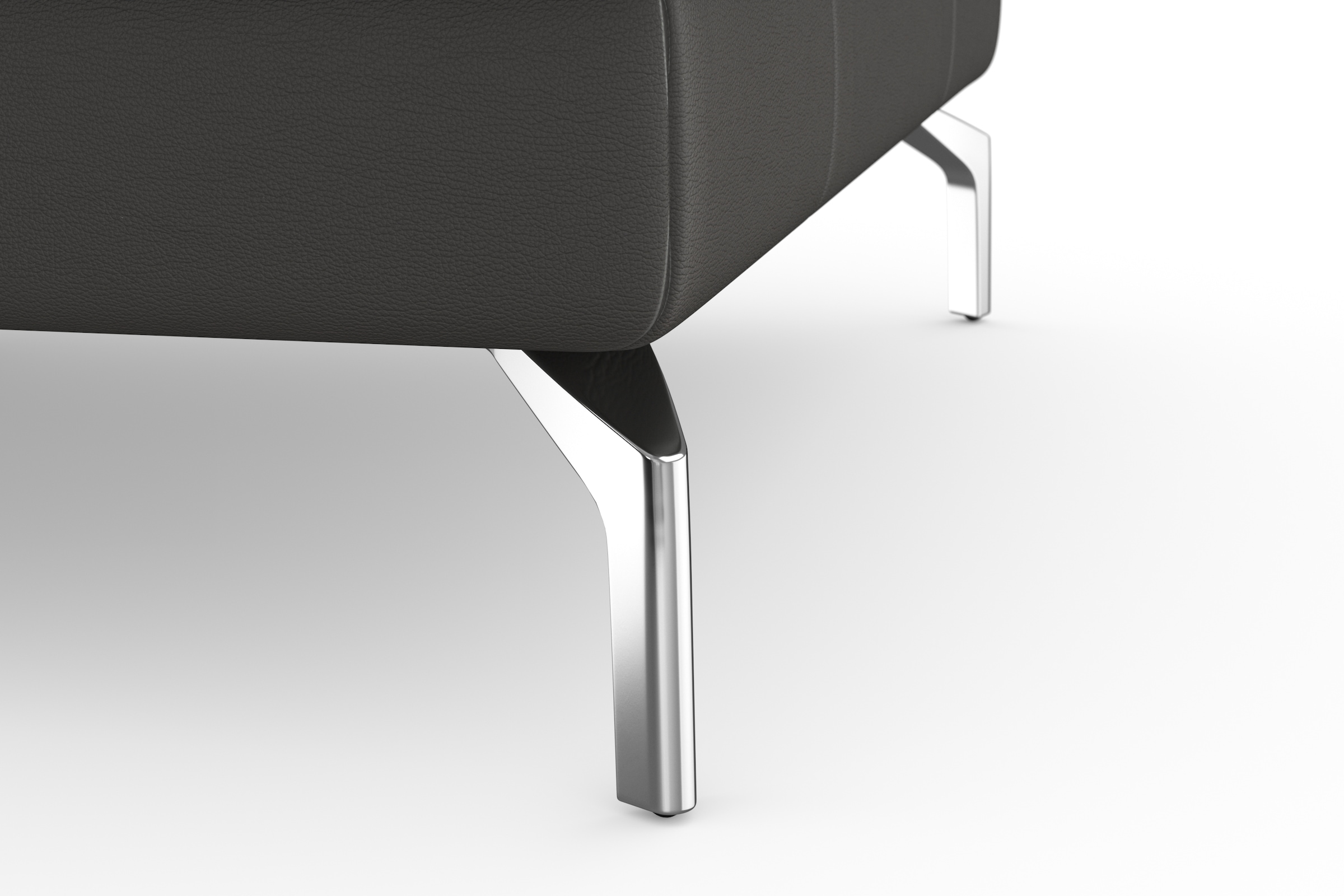 sit&more Ecksofa »Bendigo L-Form«, inklusive Sitztiefenverstellung, Bodenfreiheit 15 cm, in 2 Fußfarben