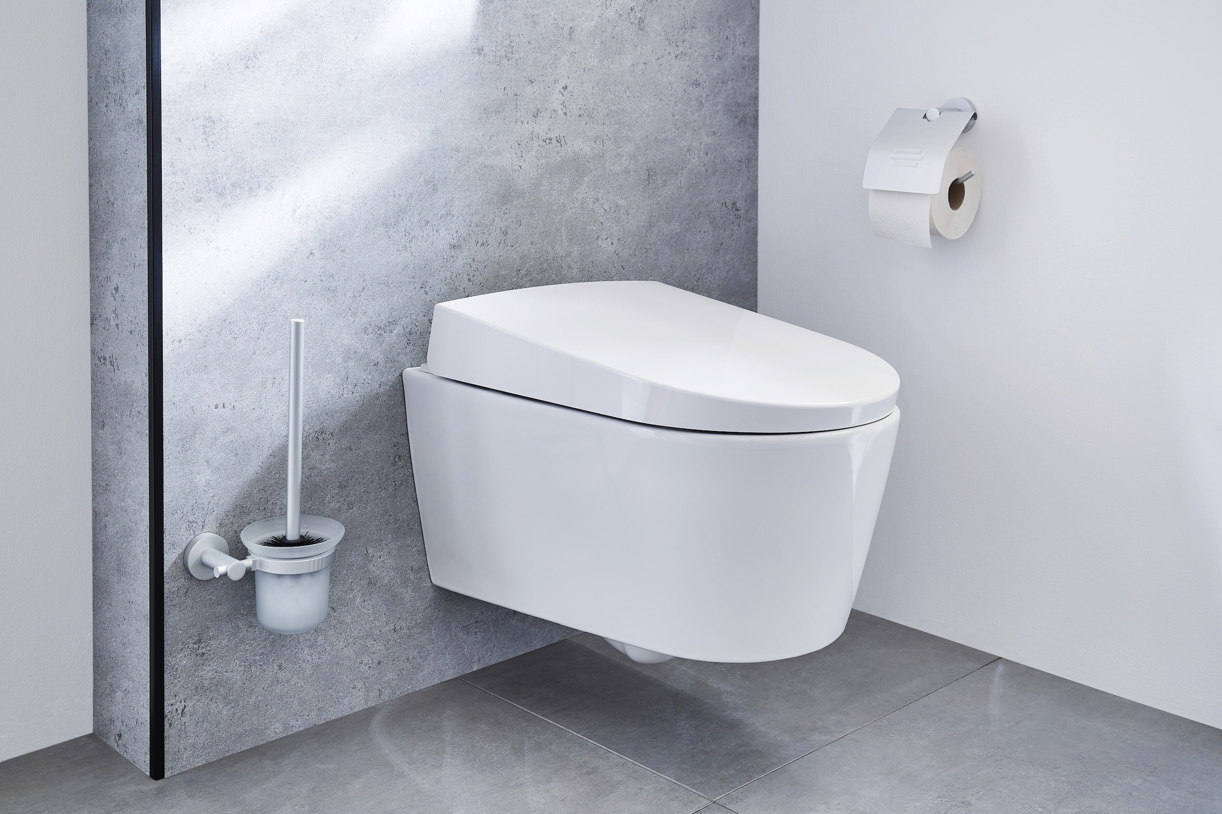 bestellen WC-Garnitur Wandhalter online mit Aluminium-Glas, »Apollo«, aus Wolke Kleine