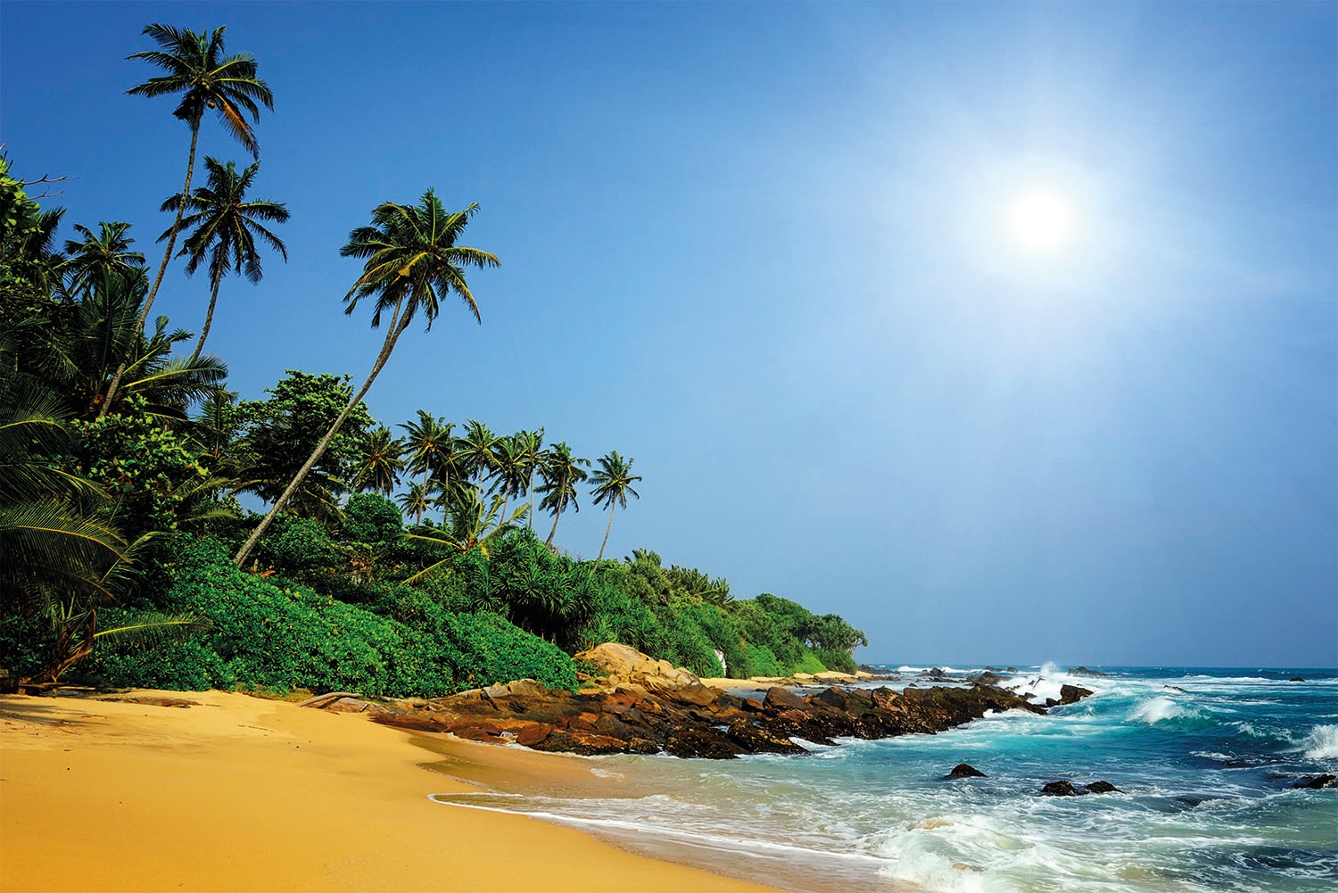 Papermoon Fototapete »Sri Lanka Tropical Beach« glatt günstig online kaufen