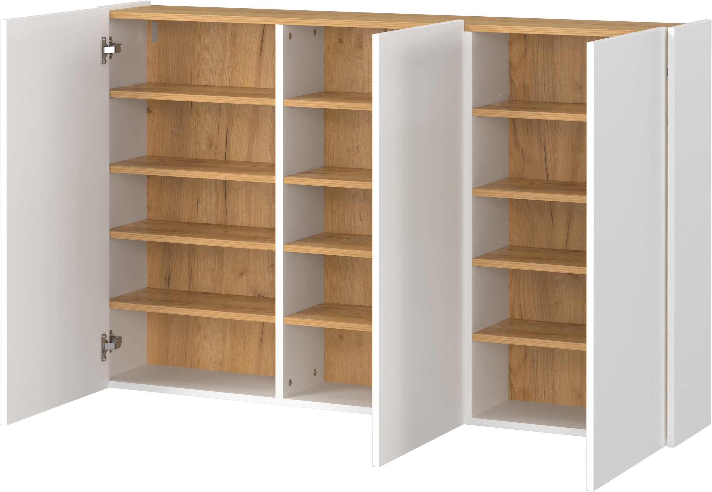 GERMANIA Mehrzweckschrank »GW-Libbiano«, (1 St.), ideal für schmale Flure, Breite 138 cm, in 2 verschiedenen Höhen