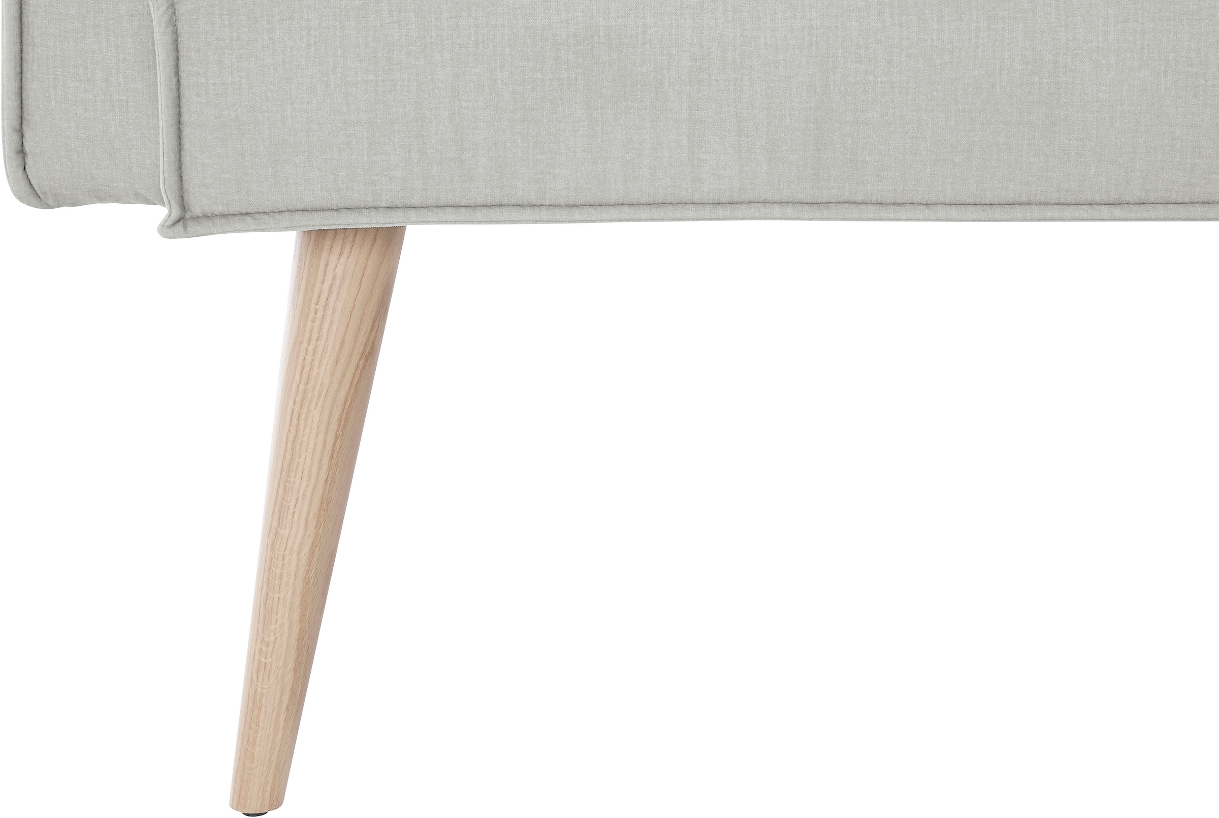 exxpo - sofa fashion Eckbank »Lungo, moderne Kedernaht, bequem und elegant, hoher Holzfuß«, hochwertige Detailverarbeitung, frei im Raum stellbar