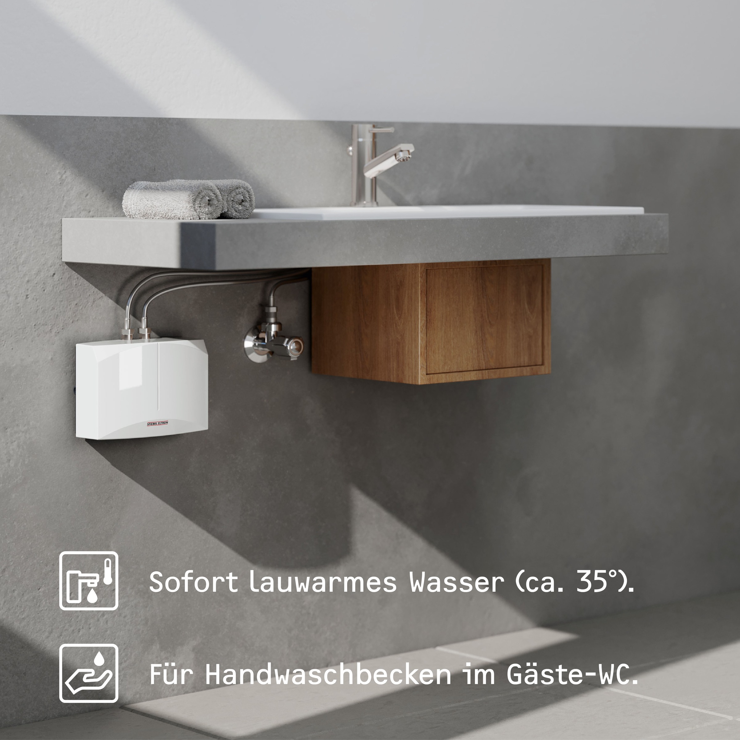 STIEBEL ELTRON Klein-Durchlauferhitzer »DNM 4 für Handwaschbecken, 4,4 kW, günstig online kaufen