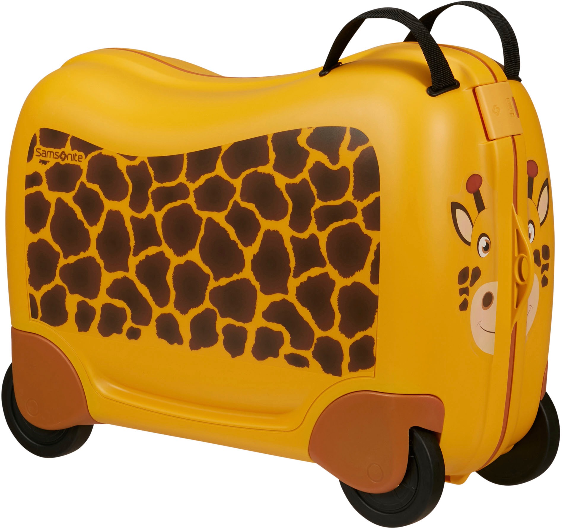 Samsonite Kinderkoffer »Dream2Go Ride-on Trolley, Giraffe«, 4 Rollen, Kinderreisekoffer Handgepäck zum sitzen und ziehen