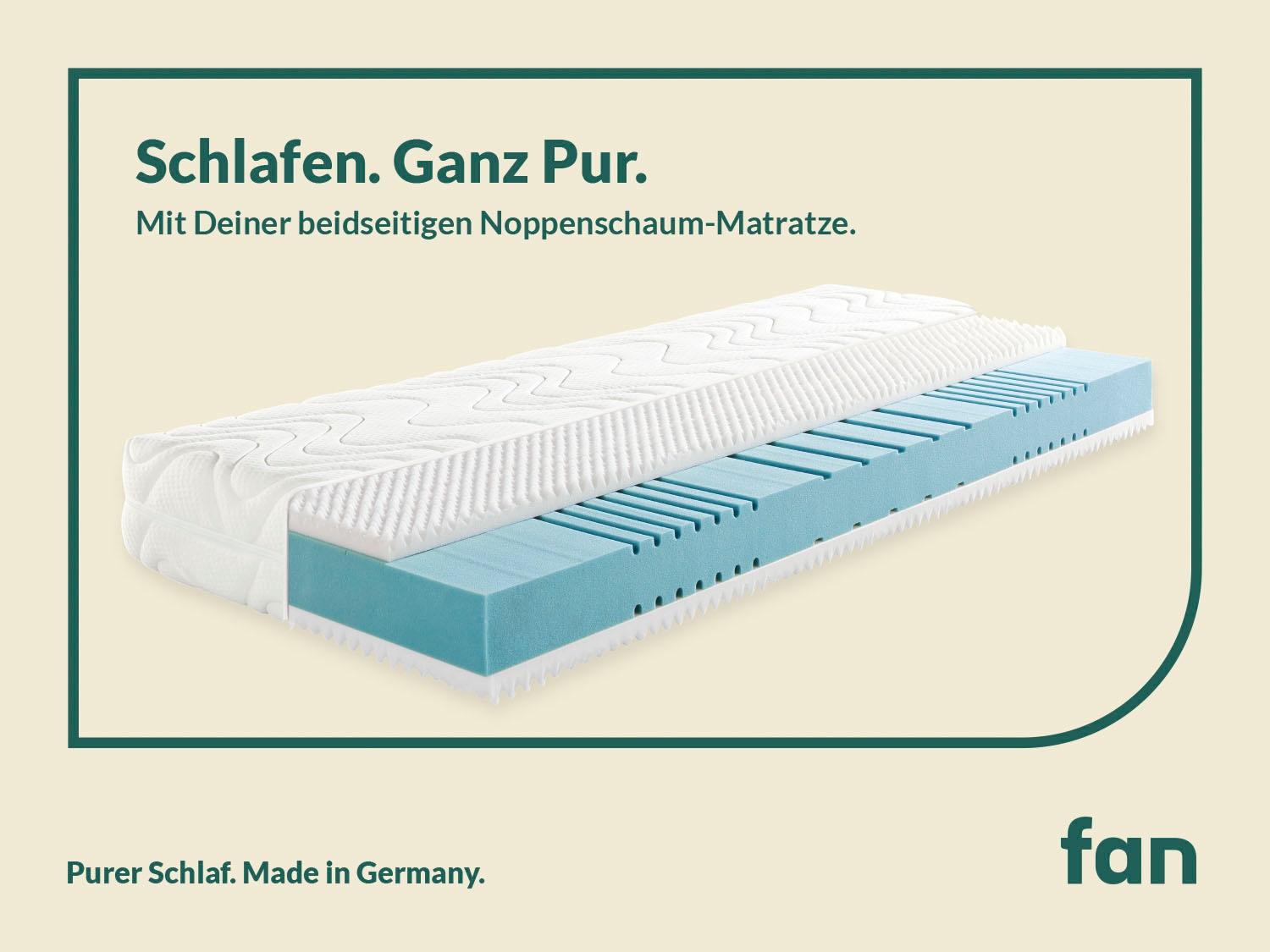 fan Kaltschaummatratze »fan 7-Zonen-Kaltschaummatratze mit Noppenschaumauflage« 23 cm hoch Raumgewicht: 27 kg/m³ 1-tlg., 1 Stk. tlg.