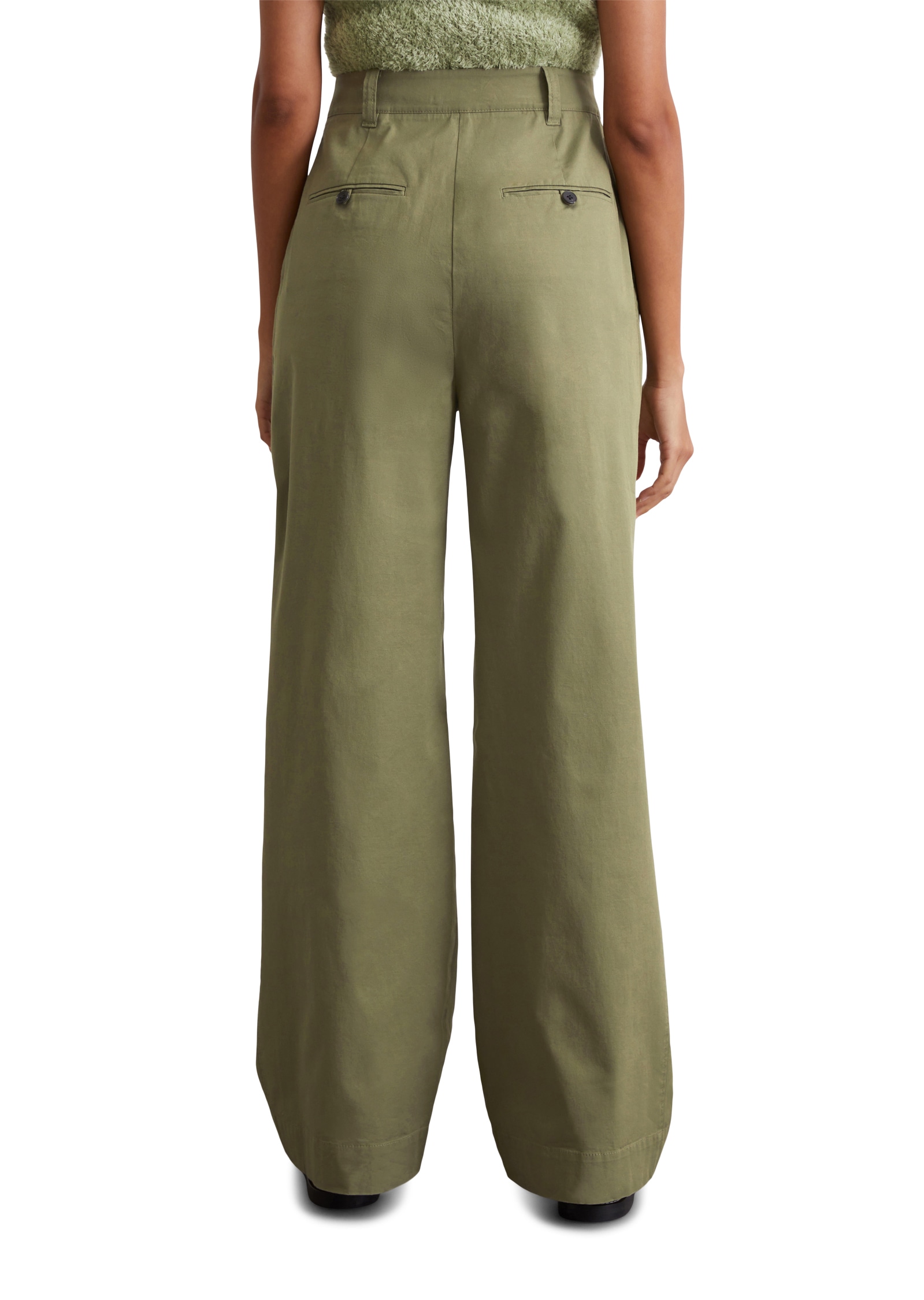 Marc O'Polo Bundfaltenhose, weit, aus Twill, Allrounder