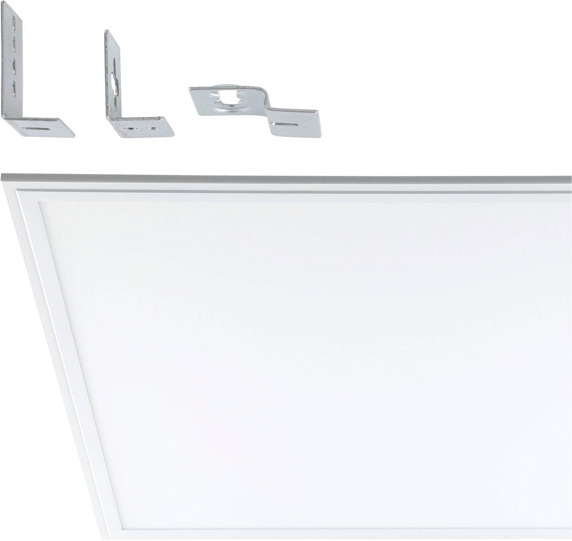 EGLO Rasterleuchte »Salobrena 1 Einbaulampe, Deckenlampe, Aluminium und Kunststoff, Lampe« LED-Modul 1 Stk. Neutralweiß