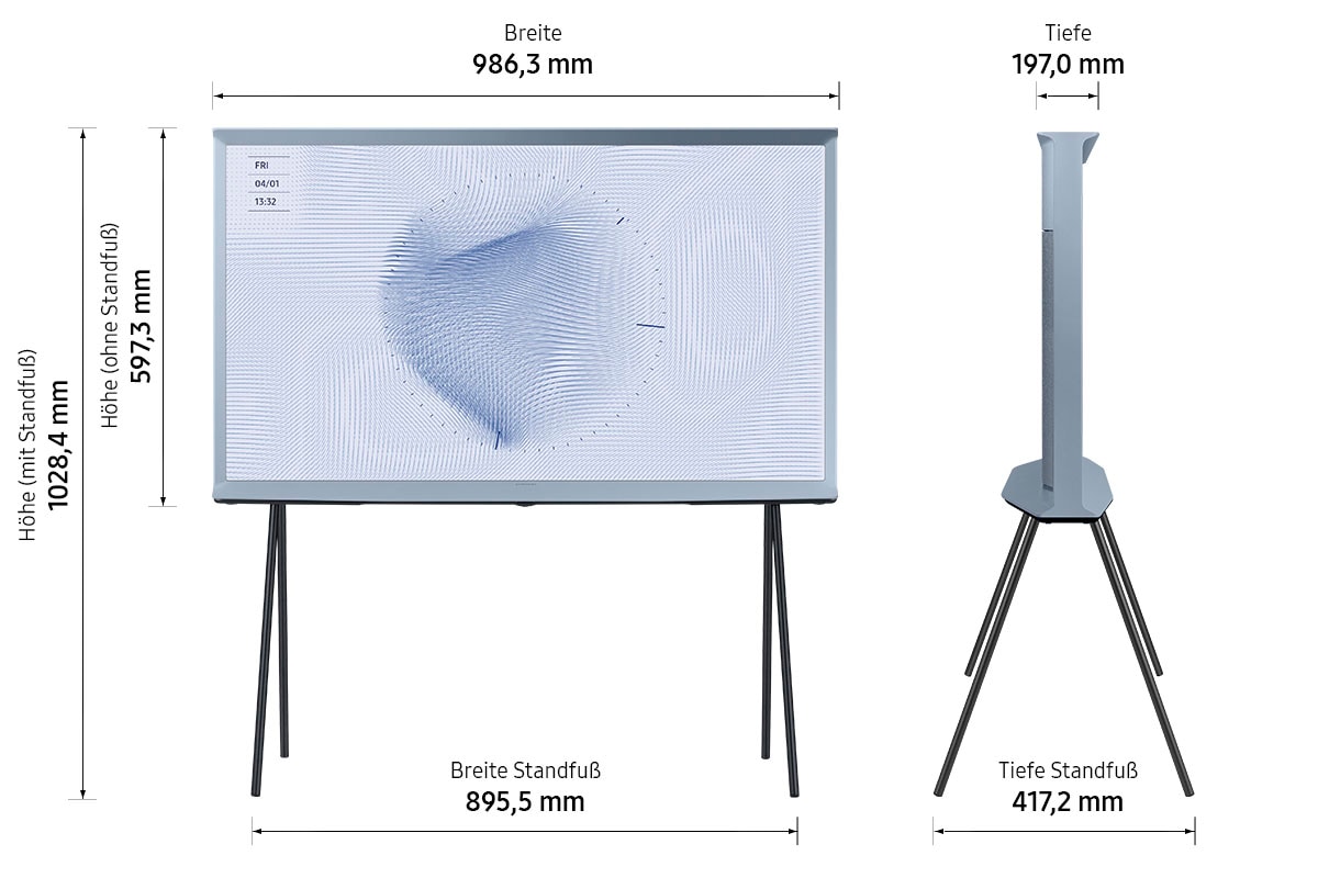 5. Bild von Samsung LED-Fernseher, 108 cm/43 Zoll, Smart-TV-Google TV, ikonisches Design, mattes Display, abnehmbare Standfüße
