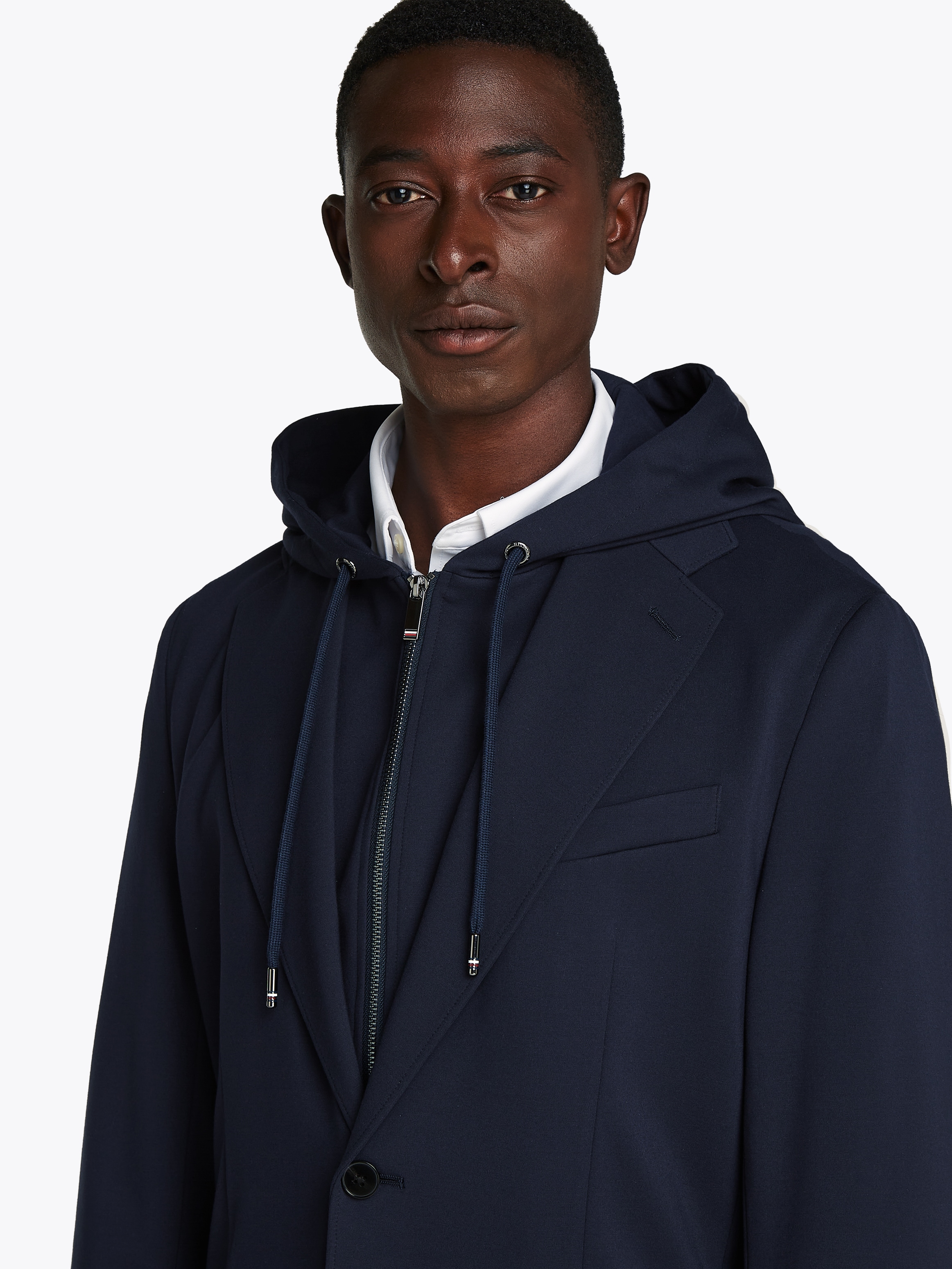 Tommy Hilfiger Sakko »DC PUNTO MILANO HOOD BLAZER«, mit herausnehmbaren Kapuzeninlay