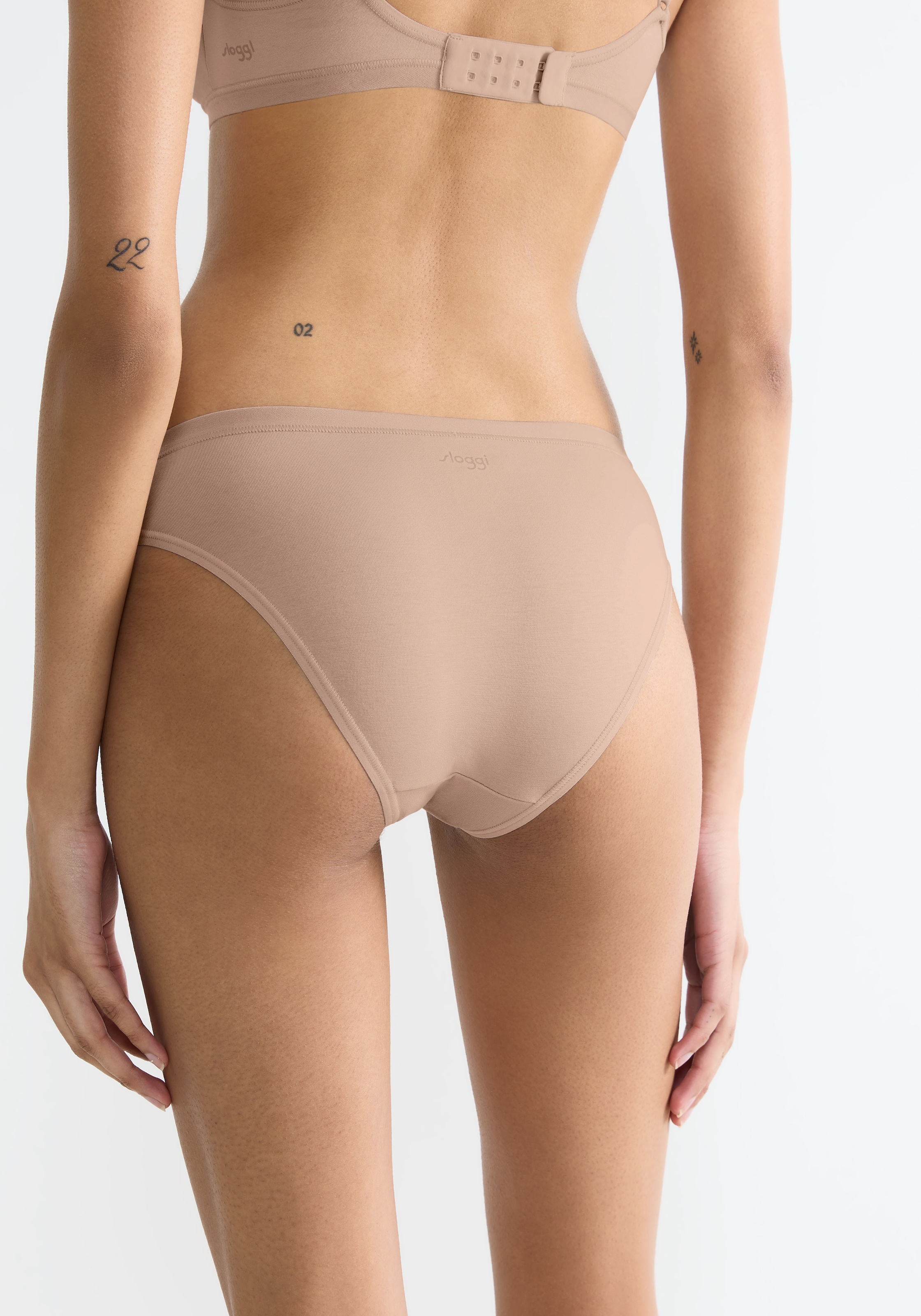 sloggi Slip »GO Daily Cotton Mini 3P«, (3er Pack), glanzeffekt Details