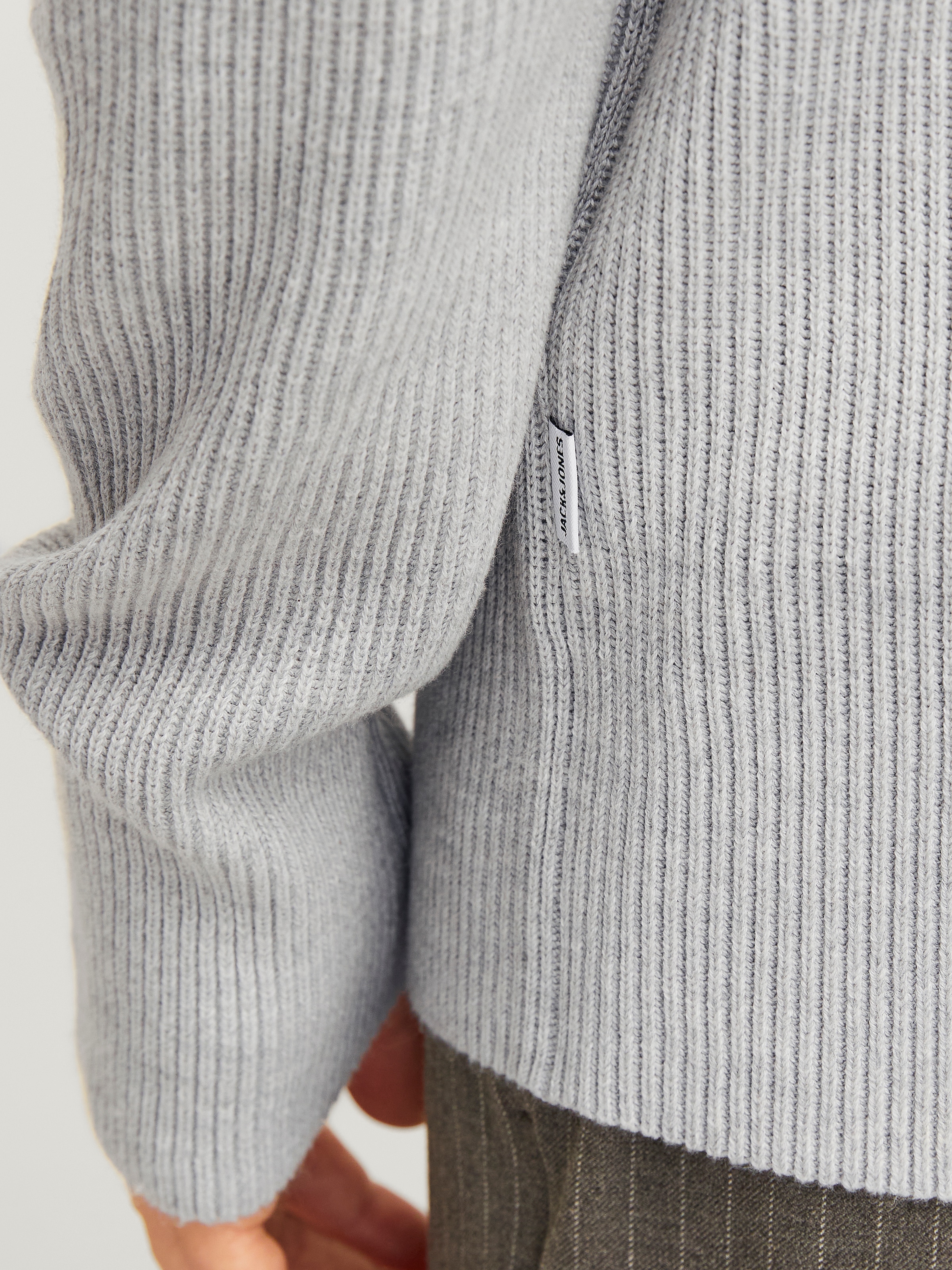 Jack & Jones Rundhalspullover »JJEPERFECT – Pullover mit pflegeleichter Qualität, Structure Fit« unifarben, modisch, regular fit, Strick, Rundhals