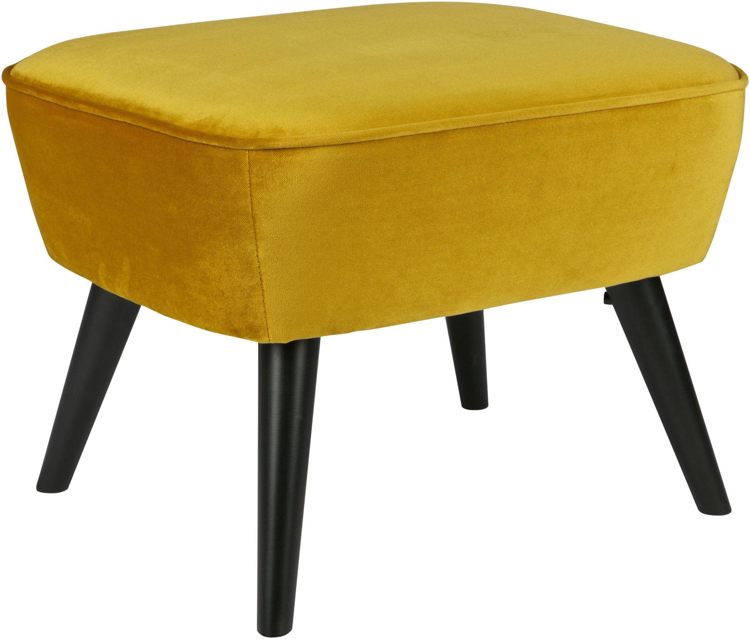 WOOOD Hocker »Sara«, mit Samtstoff gepolstert, rechteckige Form, H 41 cm x günstig online kaufen