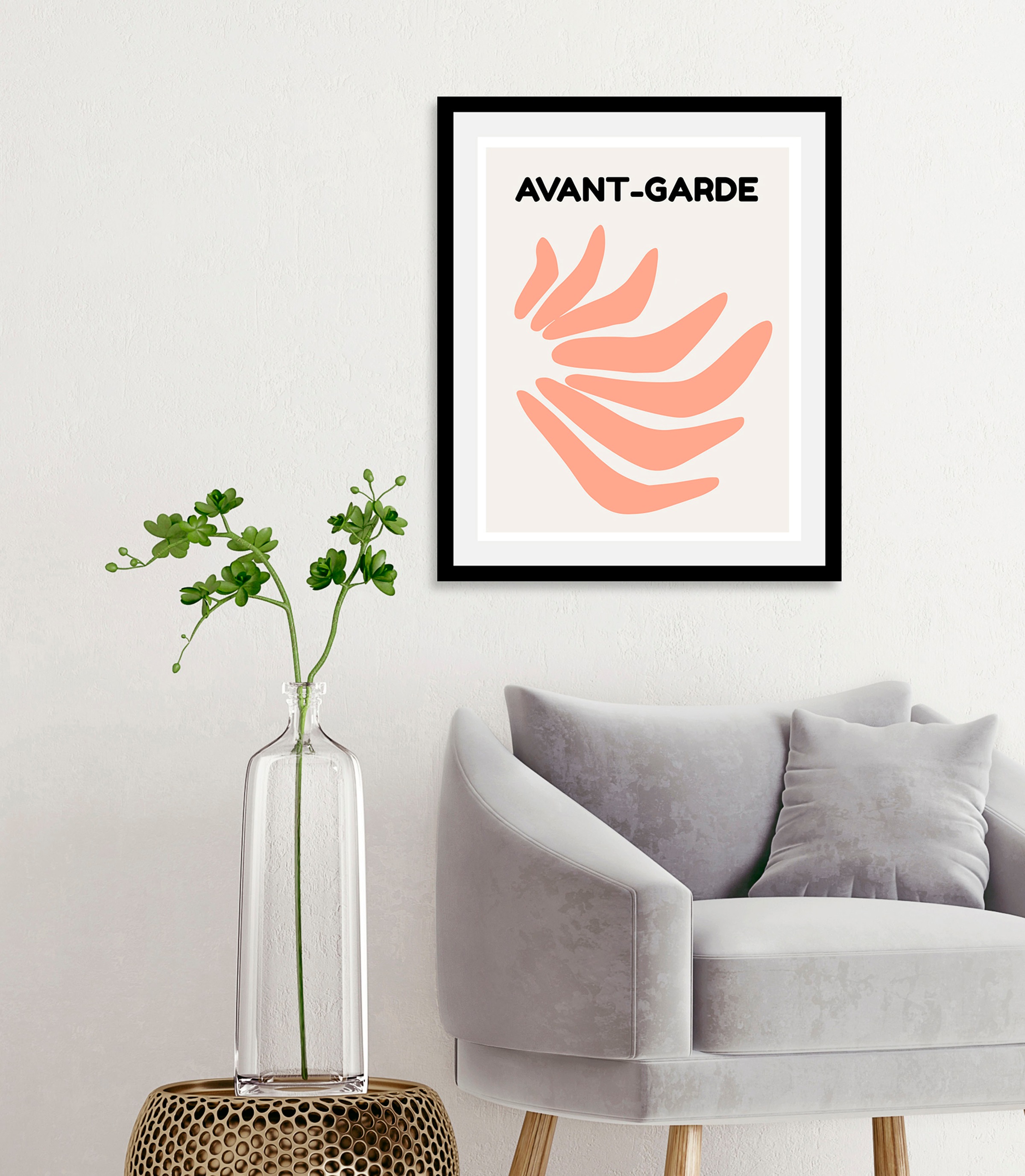 queence Bild »Avant-Garde III«, (1 St.), HD Premium Poster-Druck inkl. Holzrahmen