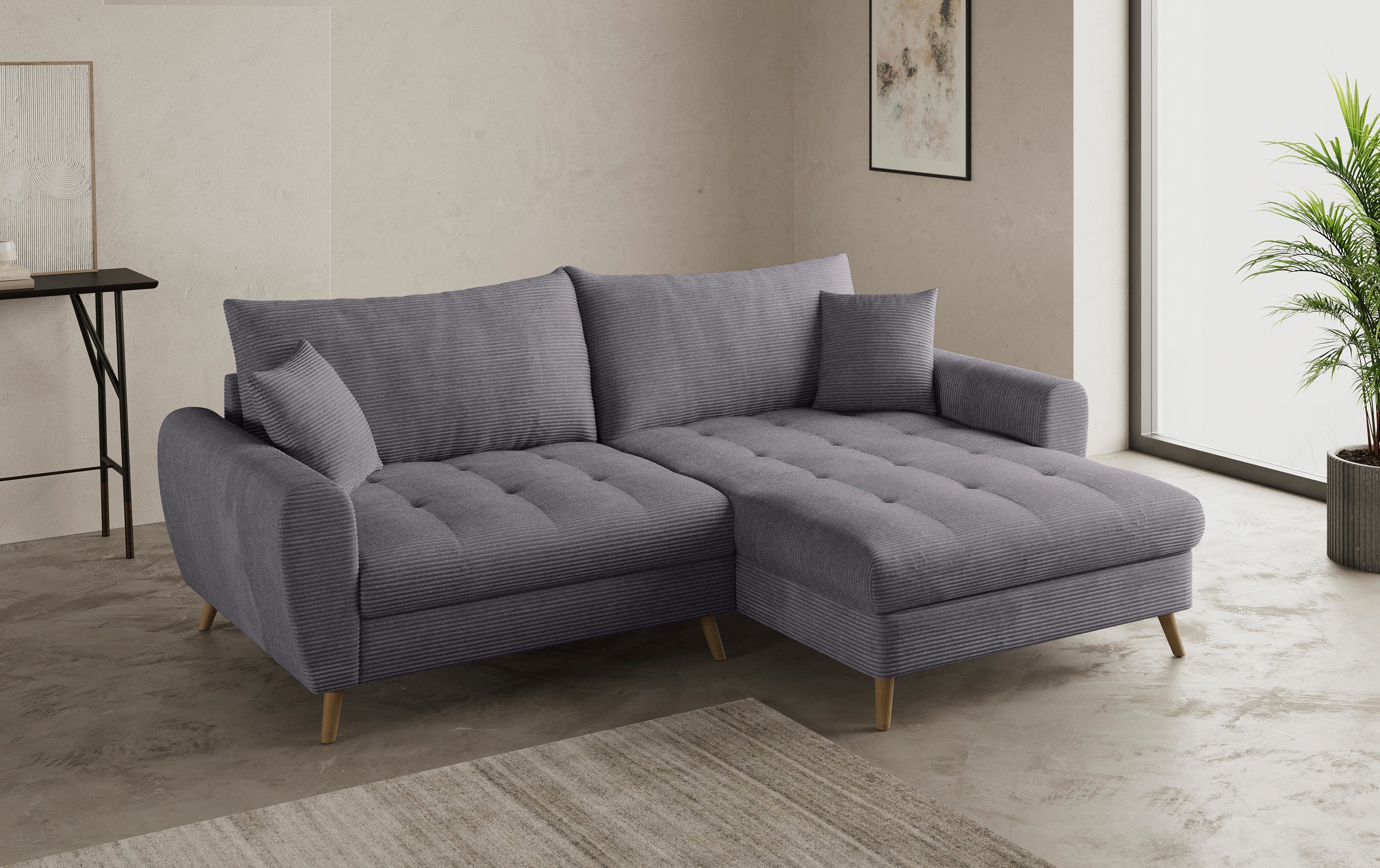 Mr. Couch Ecksofa »Blackburn II, L-Form«, Mit Kaltschaumpolsterung bis 140 kg belastbar