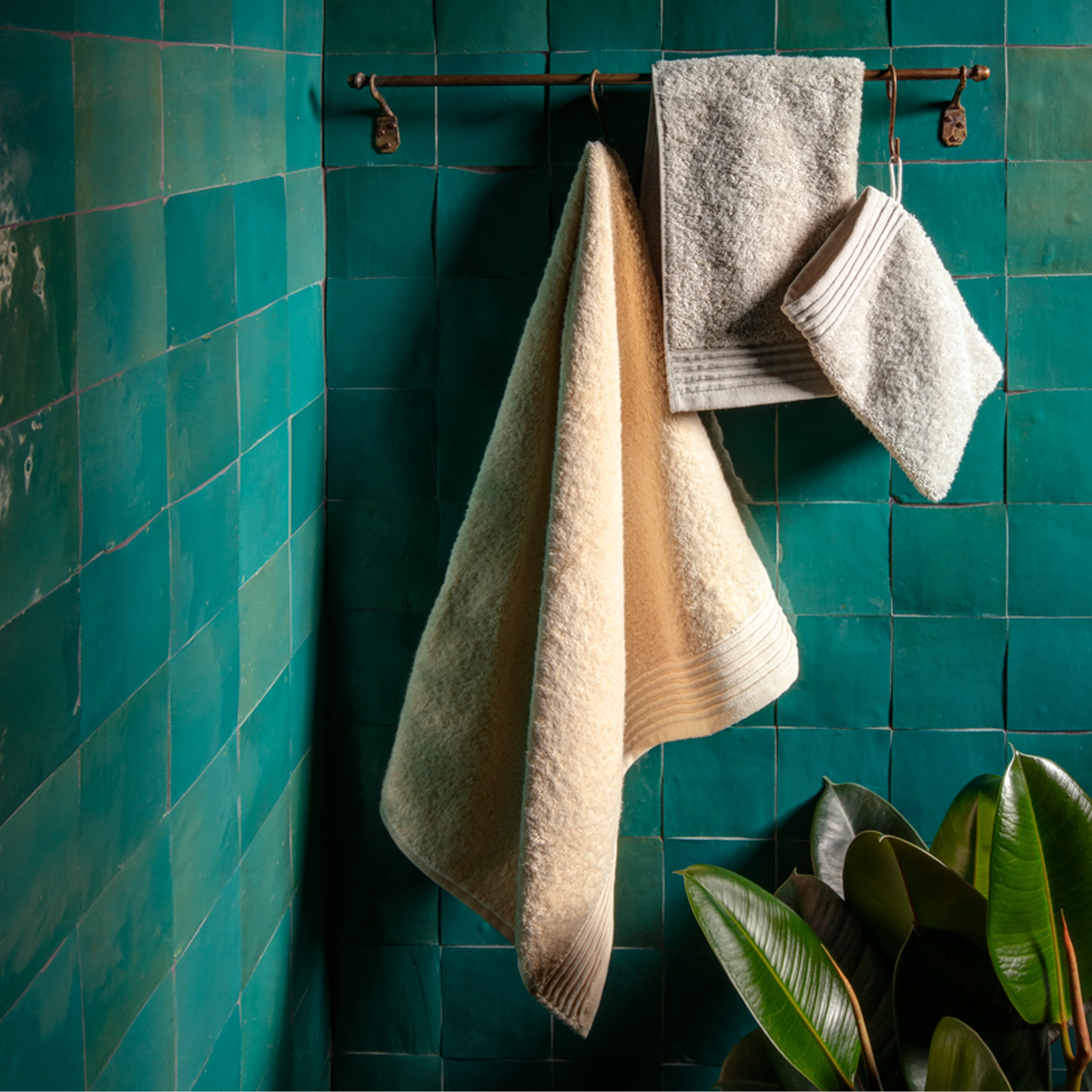 Möve Badetuch »Loft« mit breiter Bordüre