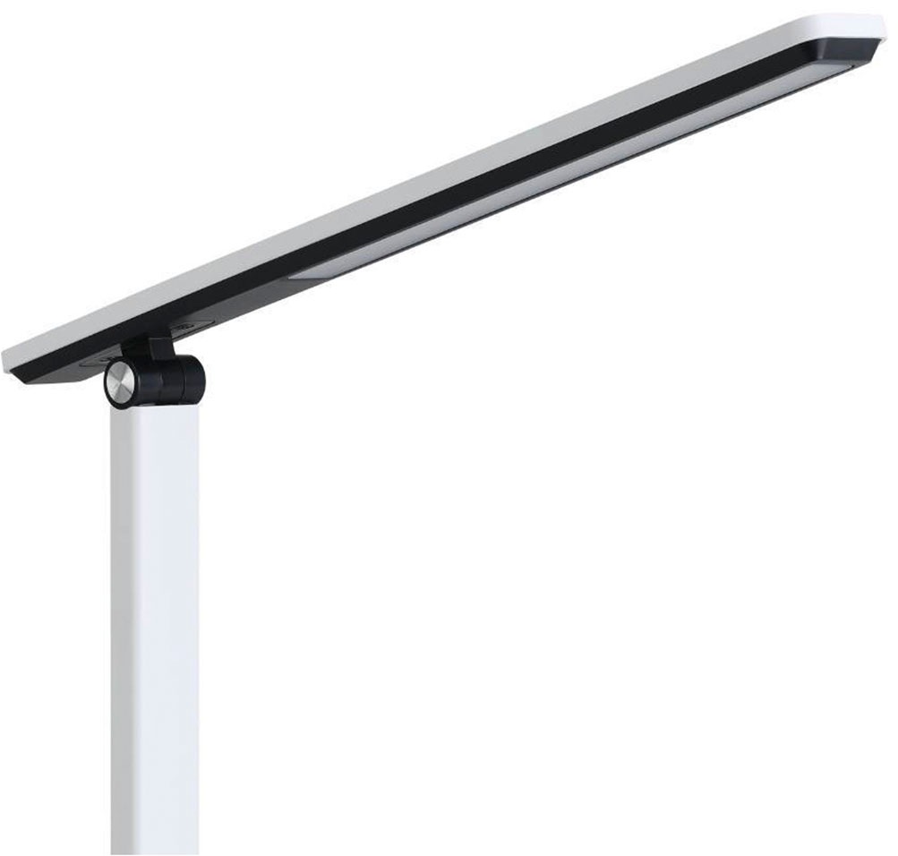 EGLO Tischleuchte »INIESTA LED Tischlampe, weiß-schwarz, Touchsensor, dimmbar, USB«, 1 flammig, Leuchtmittel LED-Modul | LED fest integriert, Leselampe, Schreibtischlampe, 3-step CCT, Kopf verstellbar, 33x35x35cm