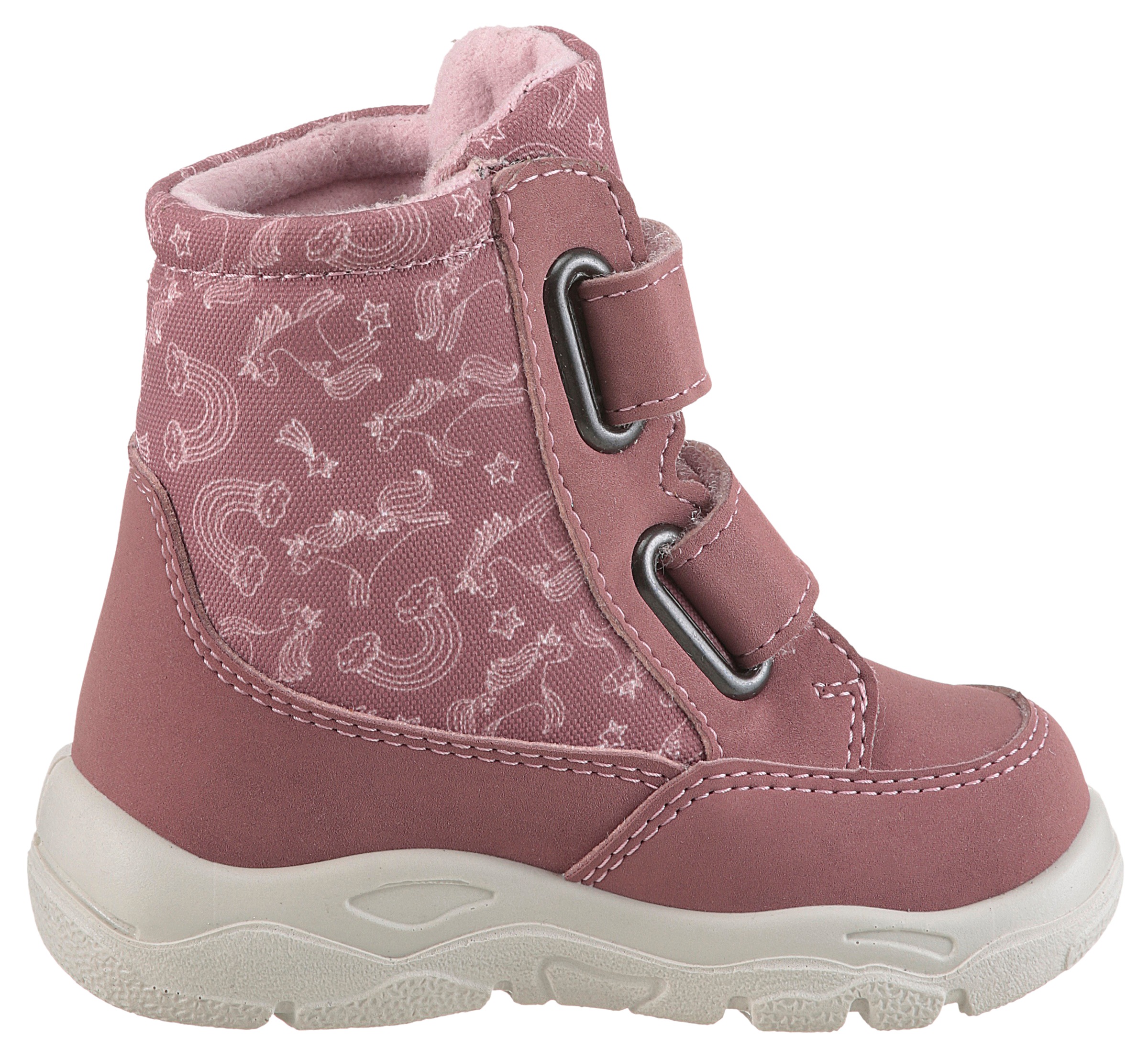 PEPINO by RICOSTA Winterstiefel »Madlen WMS: mittel«, Klettstiefel mit Sympatex, Lauflernschuh, Größenschablone zum Download