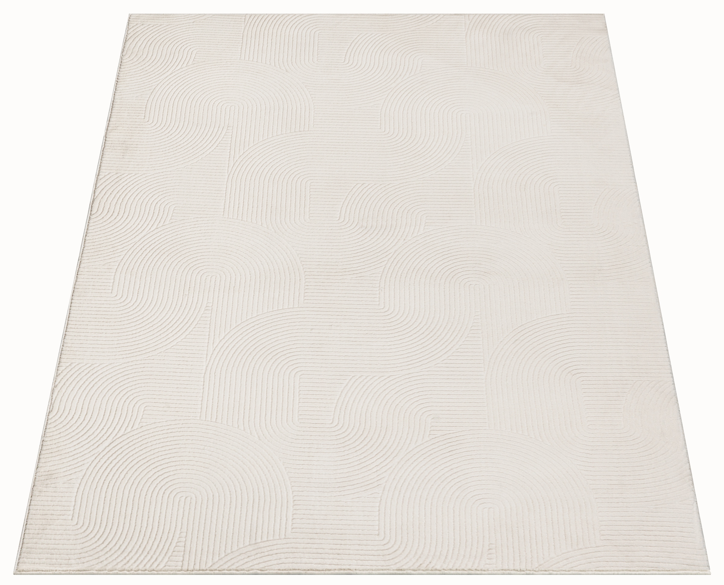 OTTO home Designteppich »Zoelle 3D Optik/Hoch-Tief Effekt« rechteckig 8 mm Höhe mit Anti-Rutsch-Rücken, angenehm weich, Teppich Wohnzimmer Boho Design