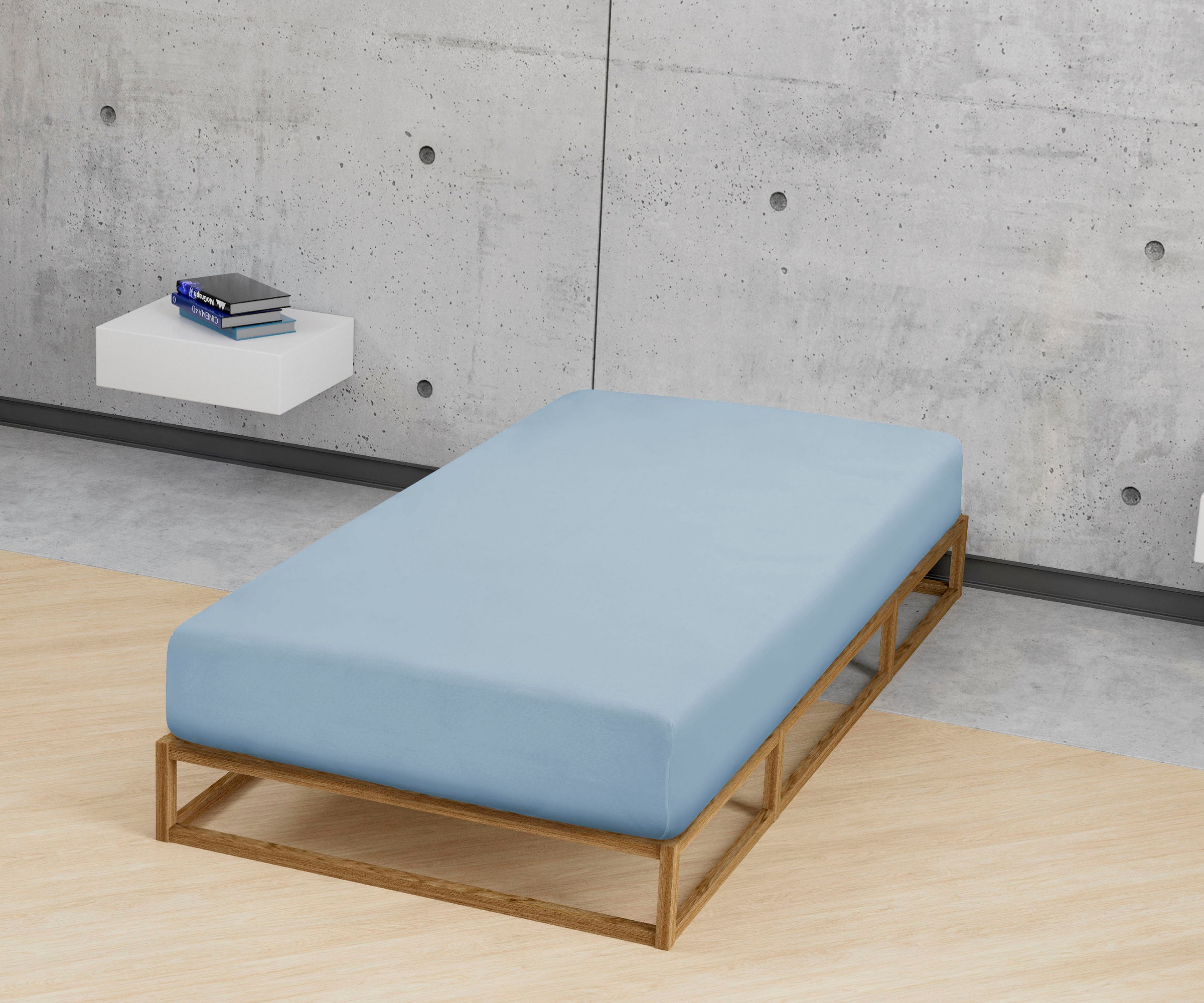 Biberna Spannbettlaken »Leila«, Bettlaken aus 100% Baumwolle, für Matratzenhöhen bis 22 cm