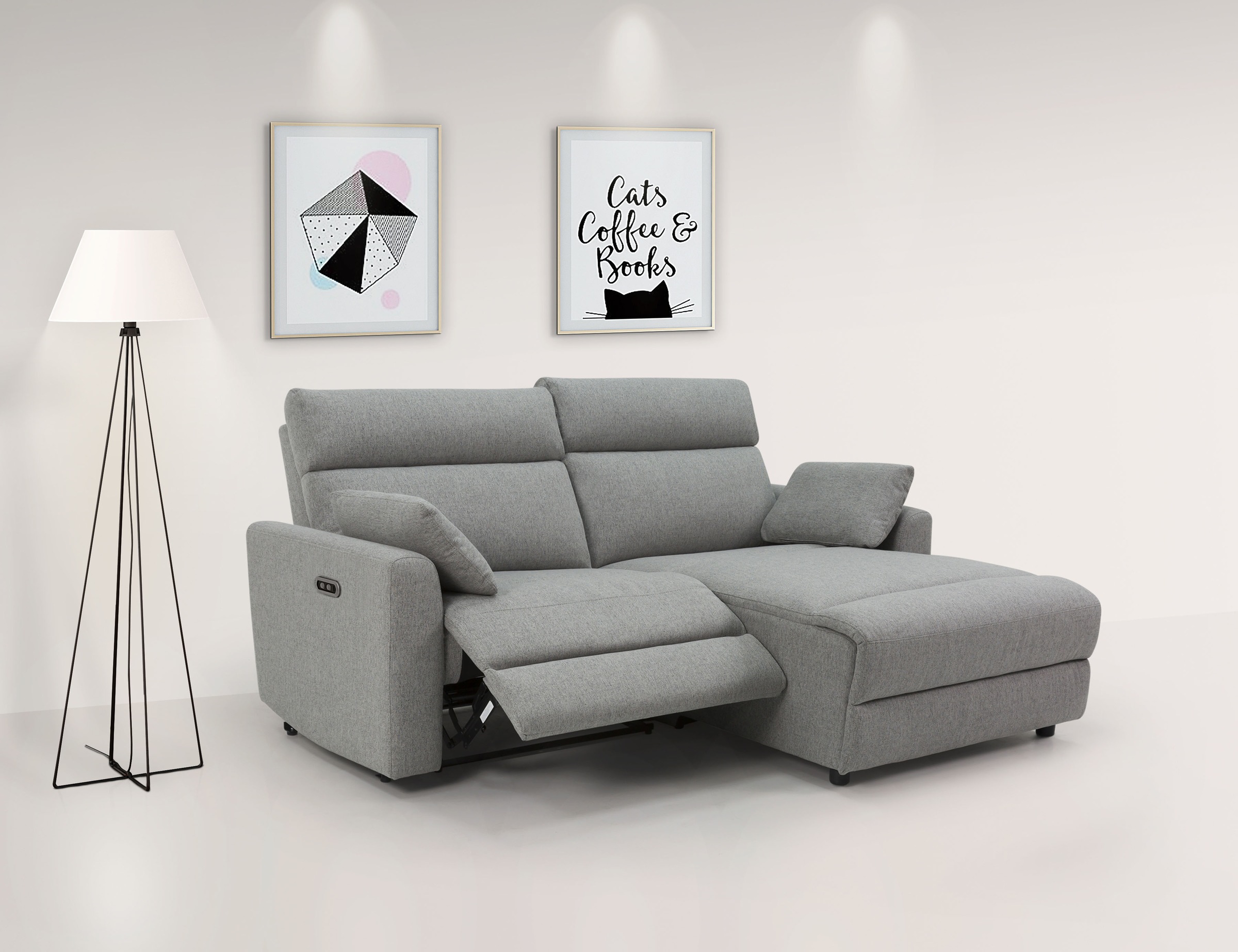 INOSIGN Ecksofa »JENNA, L-Form, 209cm, manuelle u. elektrische Funktion, mi günstig online kaufen