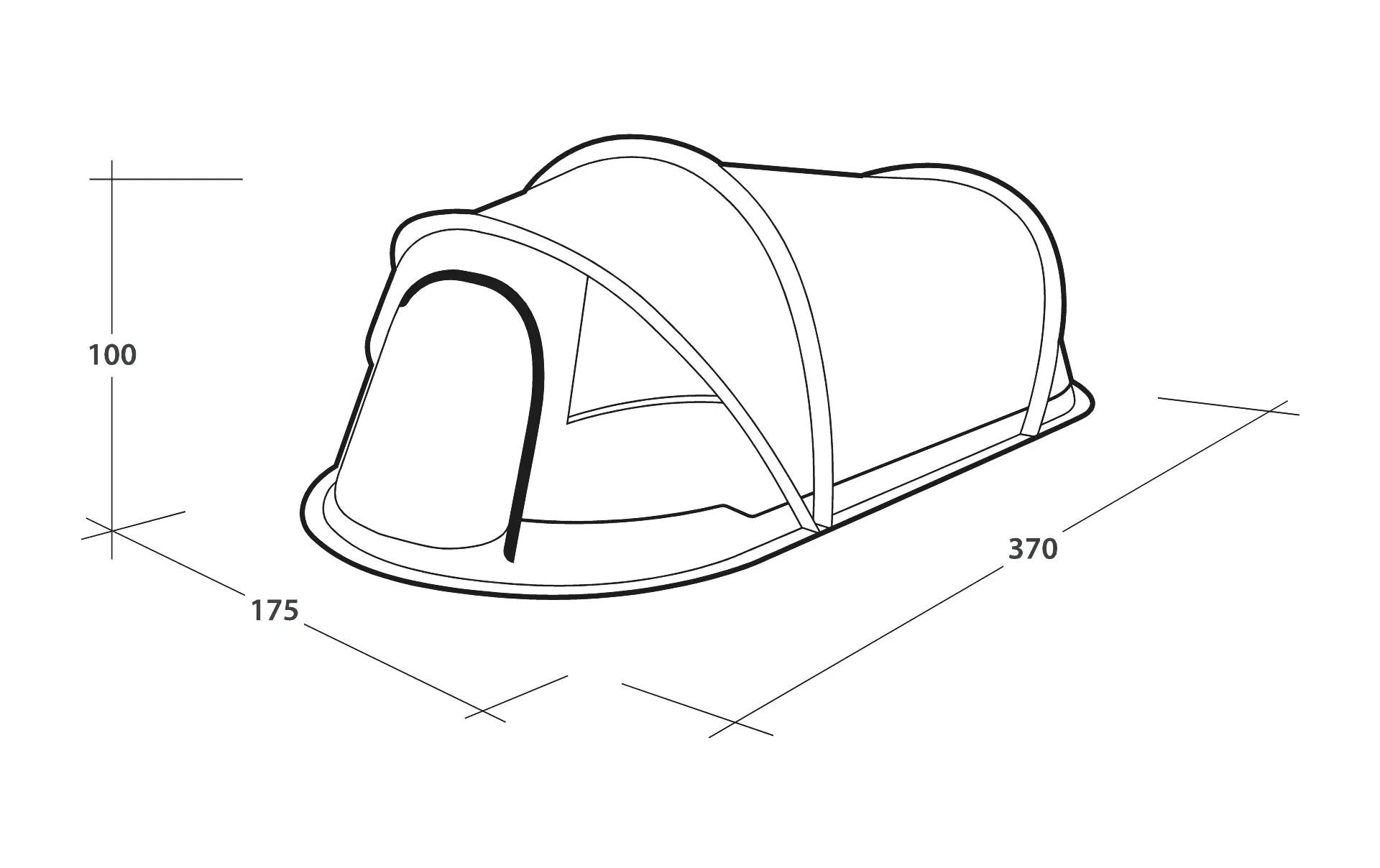 Outwell Wurfzelt »Pop-Up-Zelt Nexion 370 x 100 x 175 cm« 2 Personen