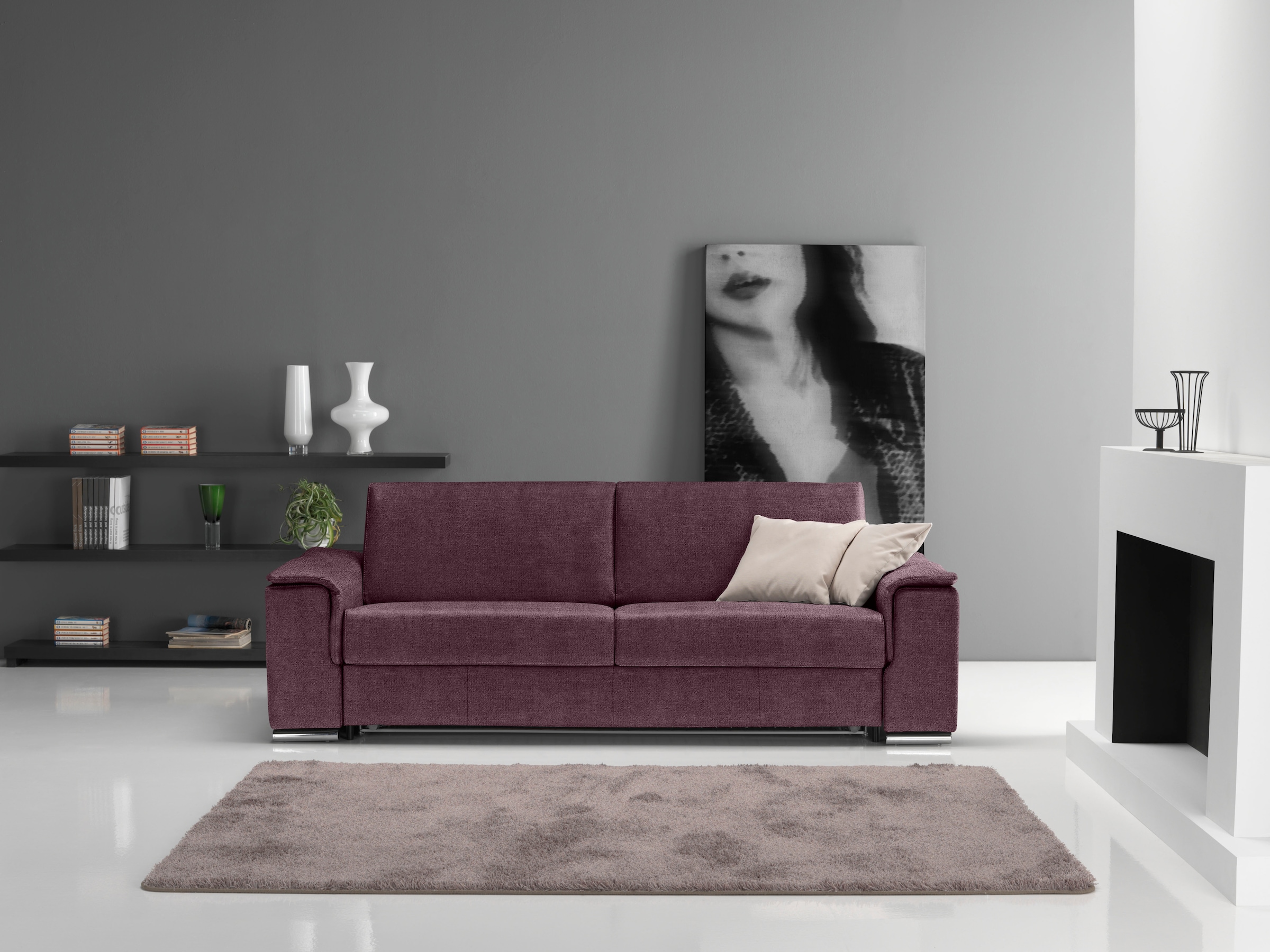 Egoitaliano Schlafsofa "Cecilia, modern & elegant, erstklassiger Sitzkomfor günstig online kaufen